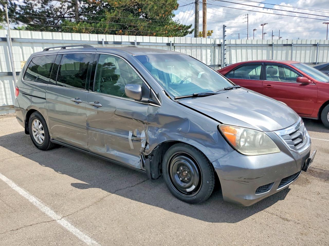 2009 Honda Odyssey Ex Gray vin: 5FNRL38409B016124
