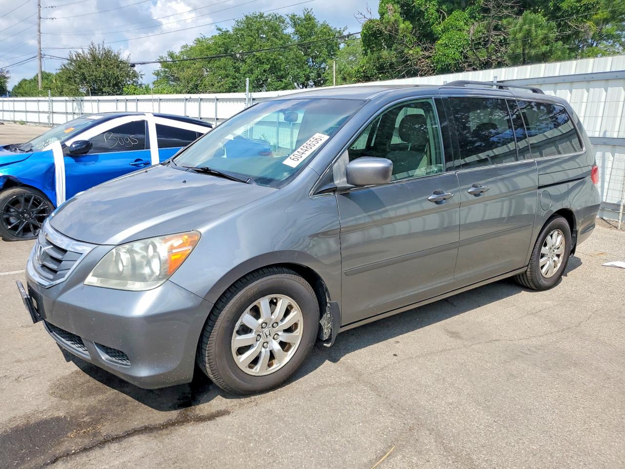 2009 Honda Odyssey Ex Gray vin: 5FNRL38409B016124