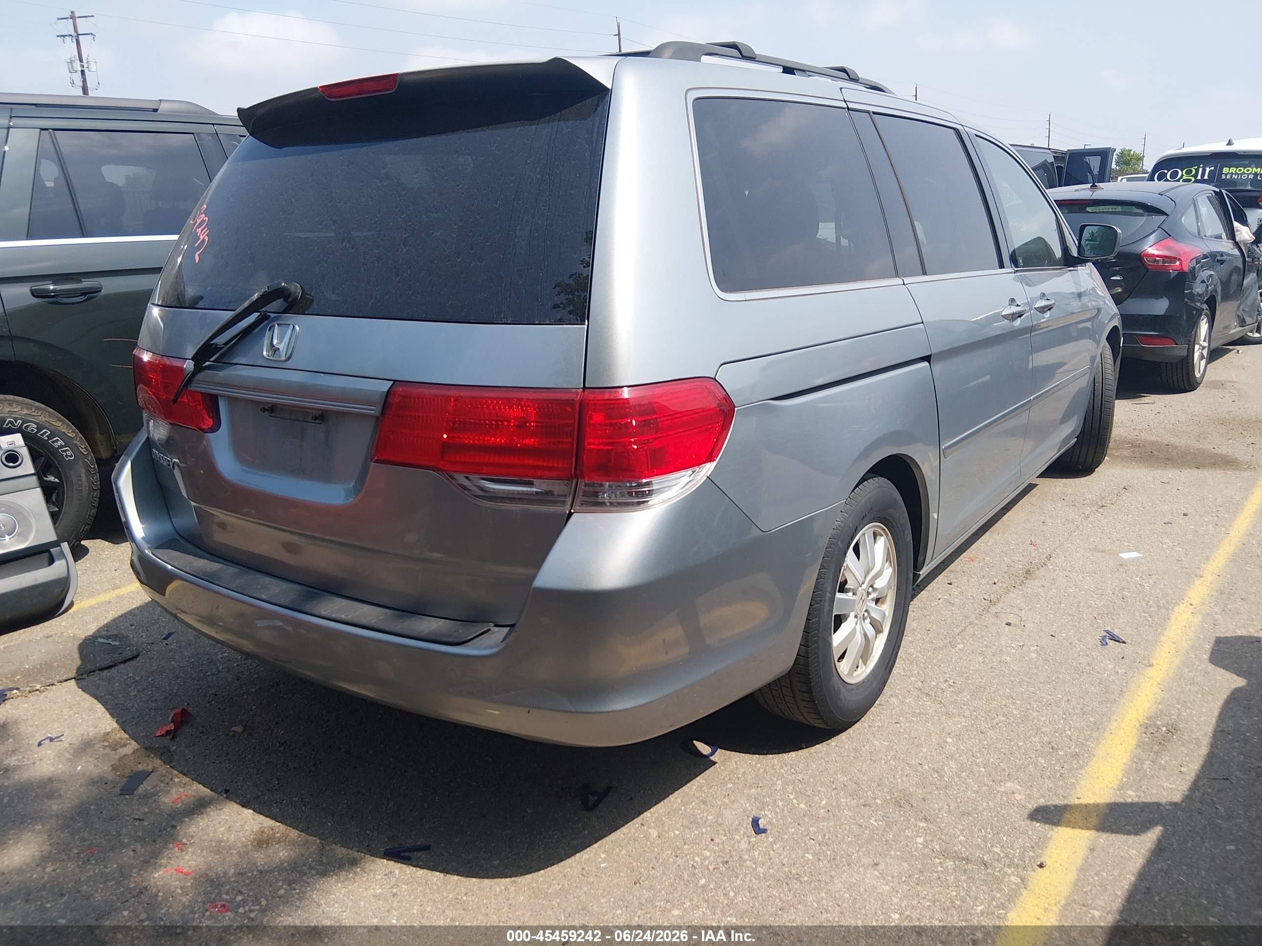 2009 Honda Odyssey Ex Light Blue vin: 5FNRL38409B027009