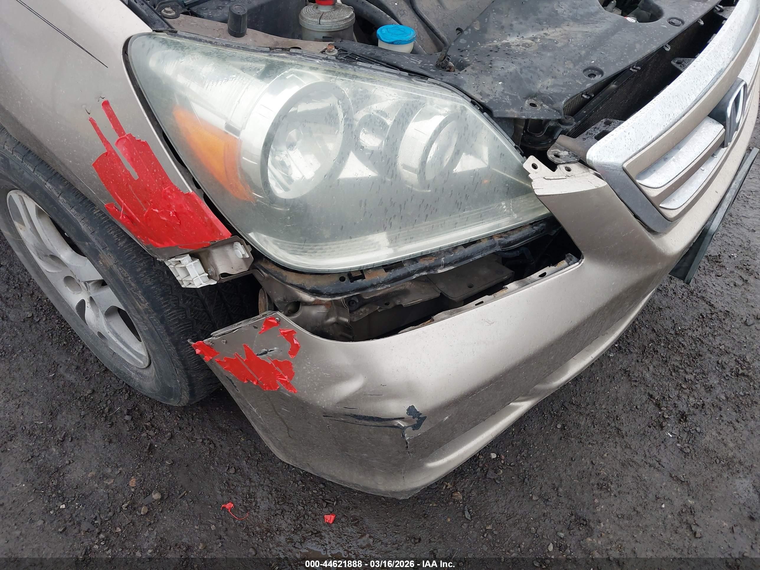 2005 Honda Odyssey Ex Коричневый vin: 5FNRL38415B081767