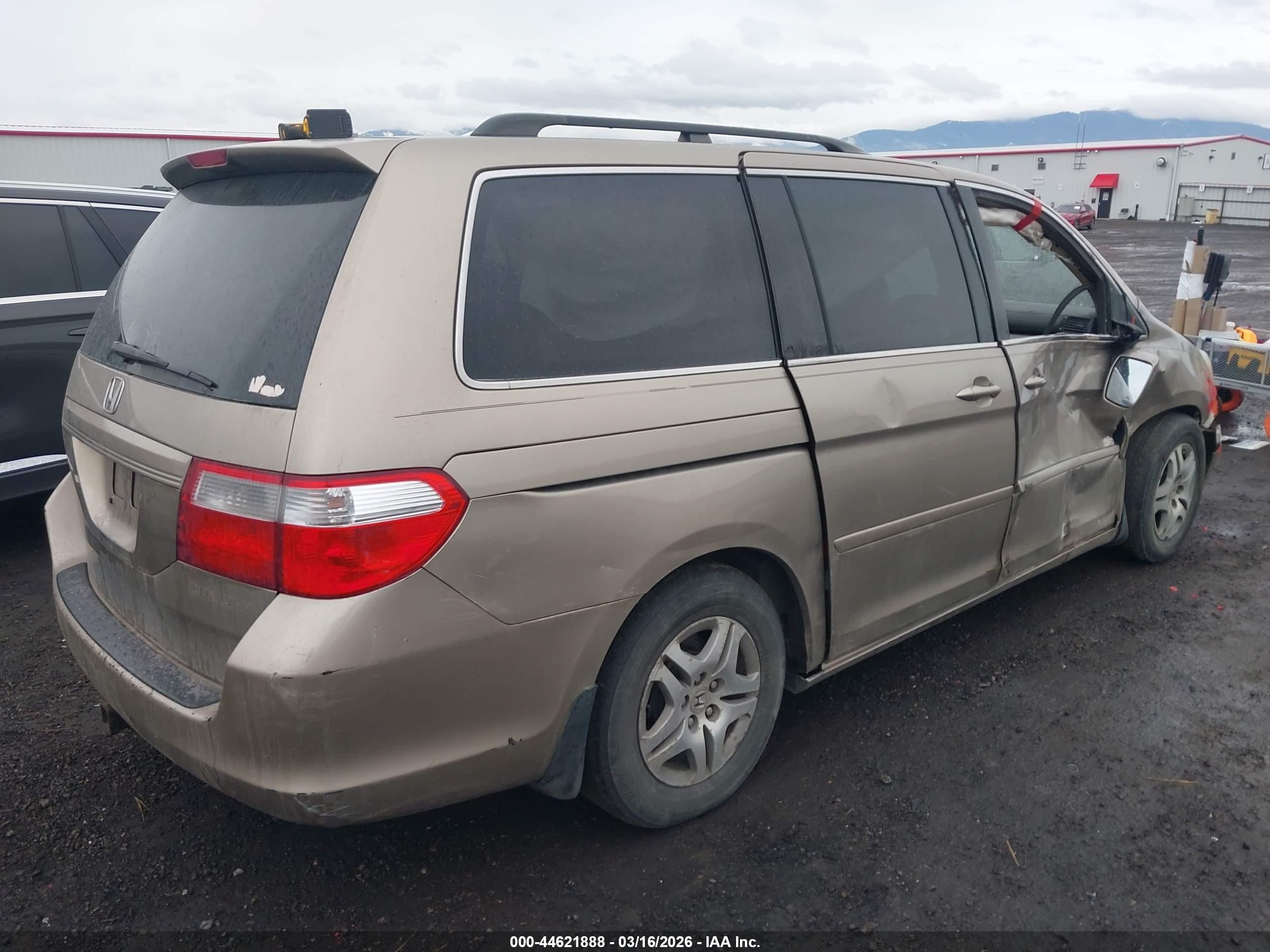2005 Honda Odyssey Ex Коричневый vin: 5FNRL38415B081767