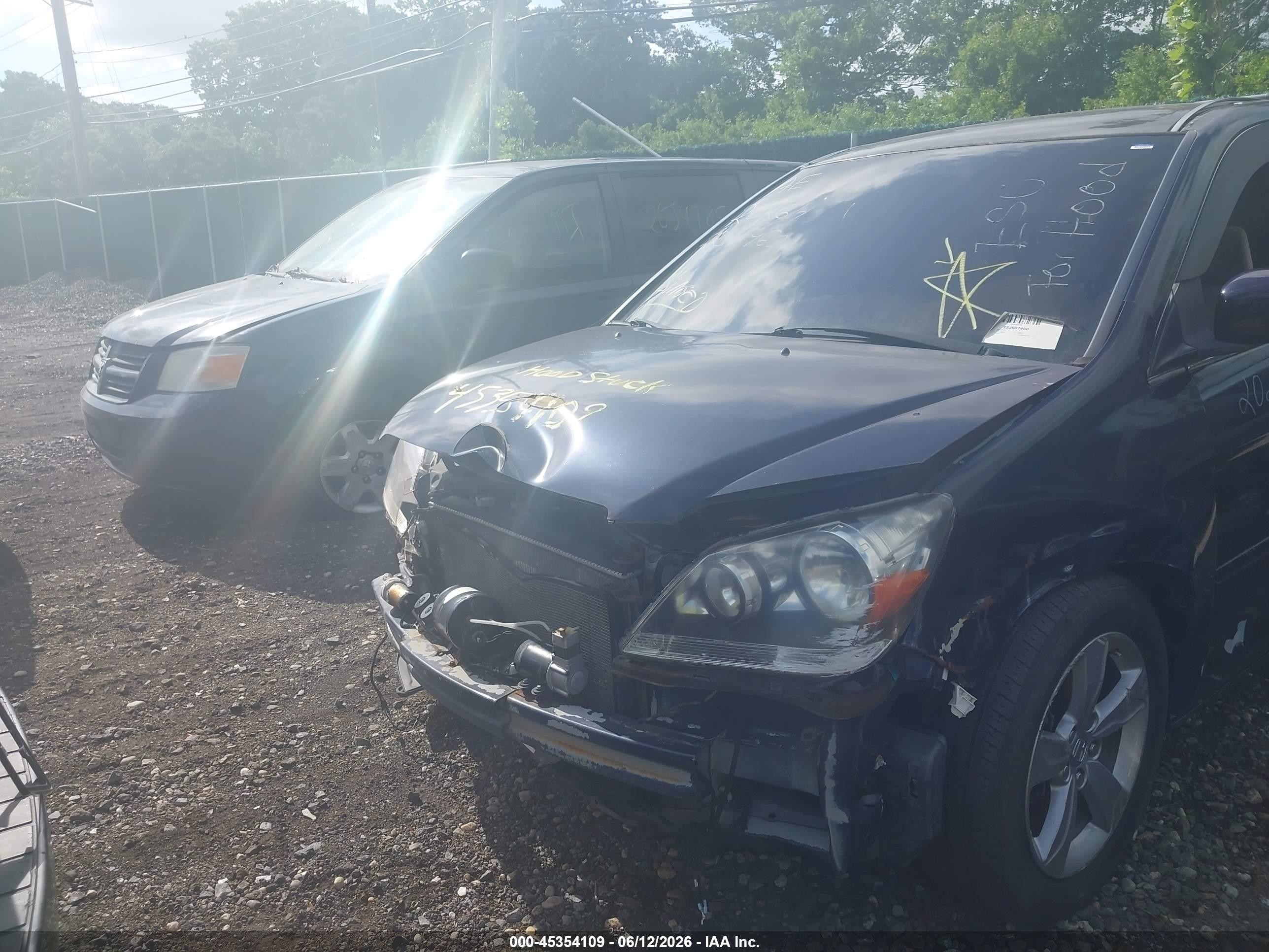 2005 Honda Odyssey Ex Синий vin: 5FNRL38415B135584