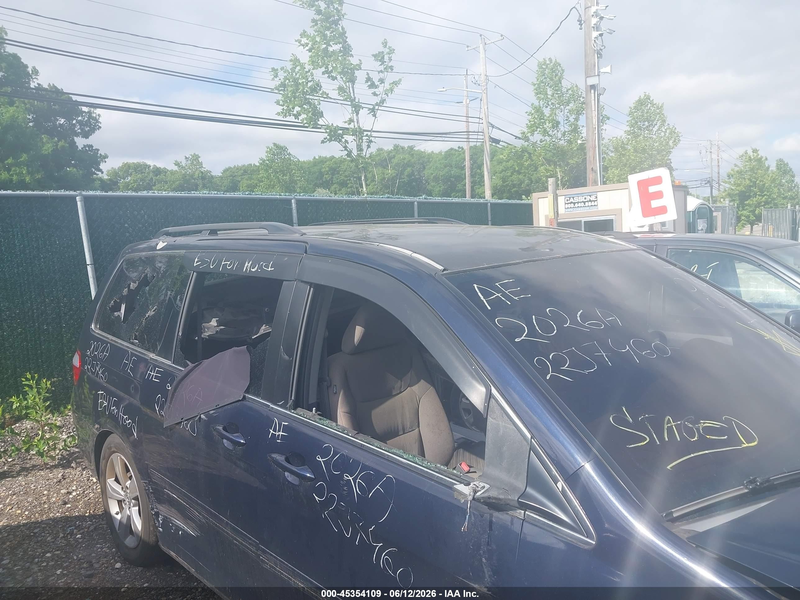 2005 Honda Odyssey Ex Синий vin: 5FNRL38415B135584
