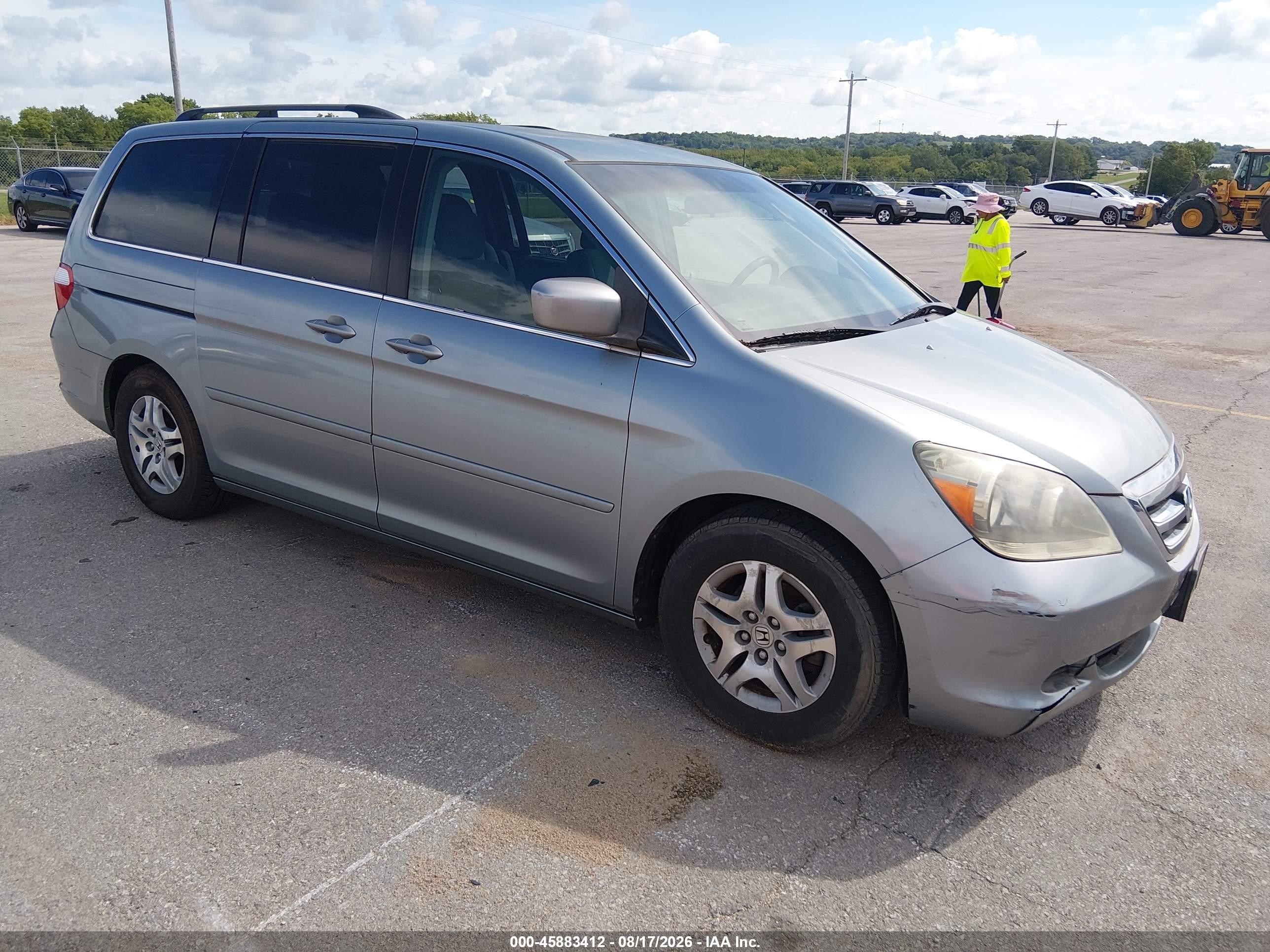 2006 Honda Odyssey Ex Blue vin: 5FNRL38416B031355