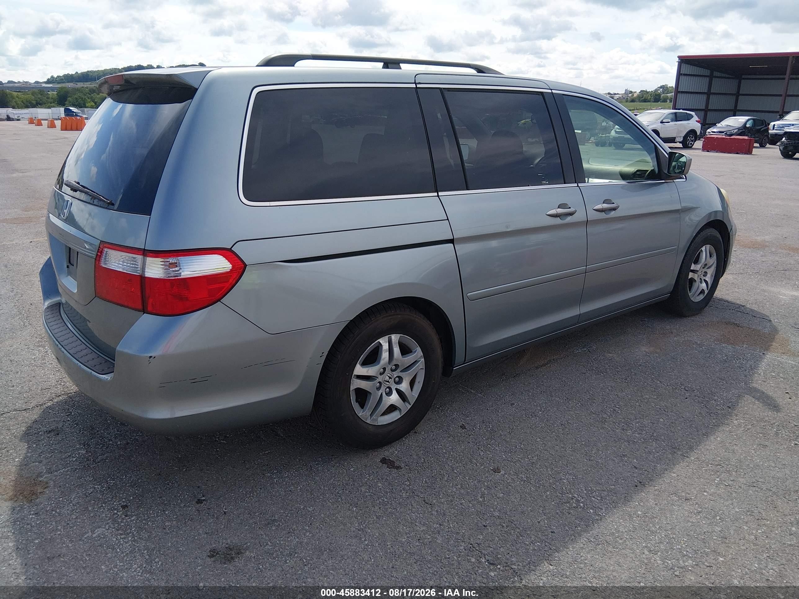 2006 Honda Odyssey Ex Blue vin: 5FNRL38416B031355