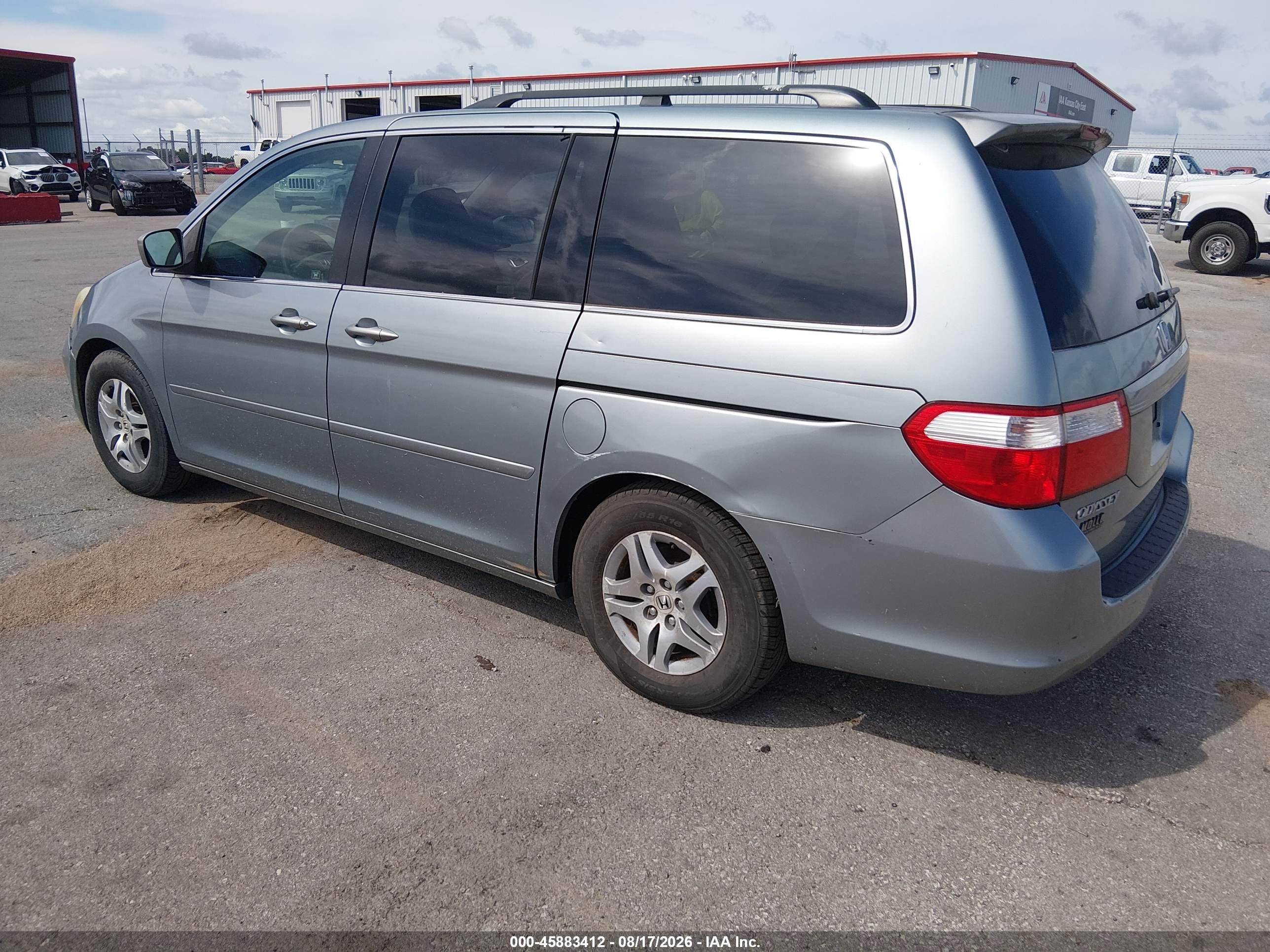 2006 Honda Odyssey Ex Blue vin: 5FNRL38416B031355
