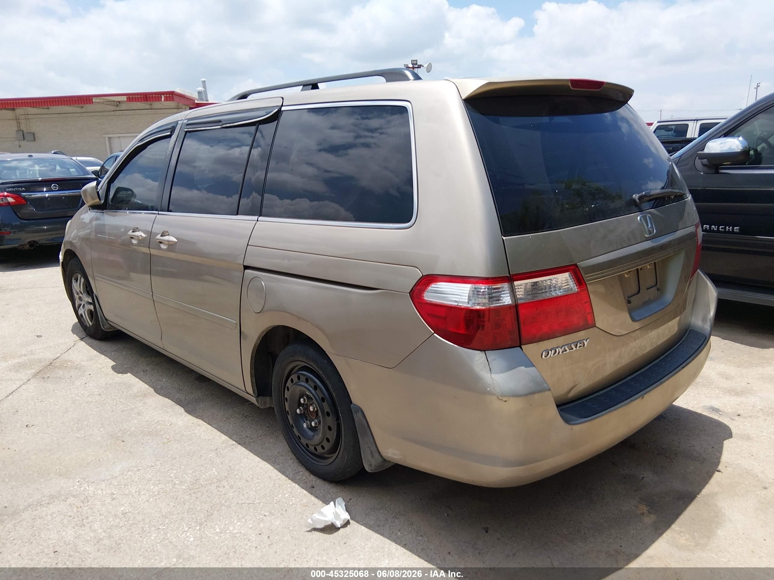 2006 Honda Odyssey Ex Beige vin: 5FNRL38416B039844