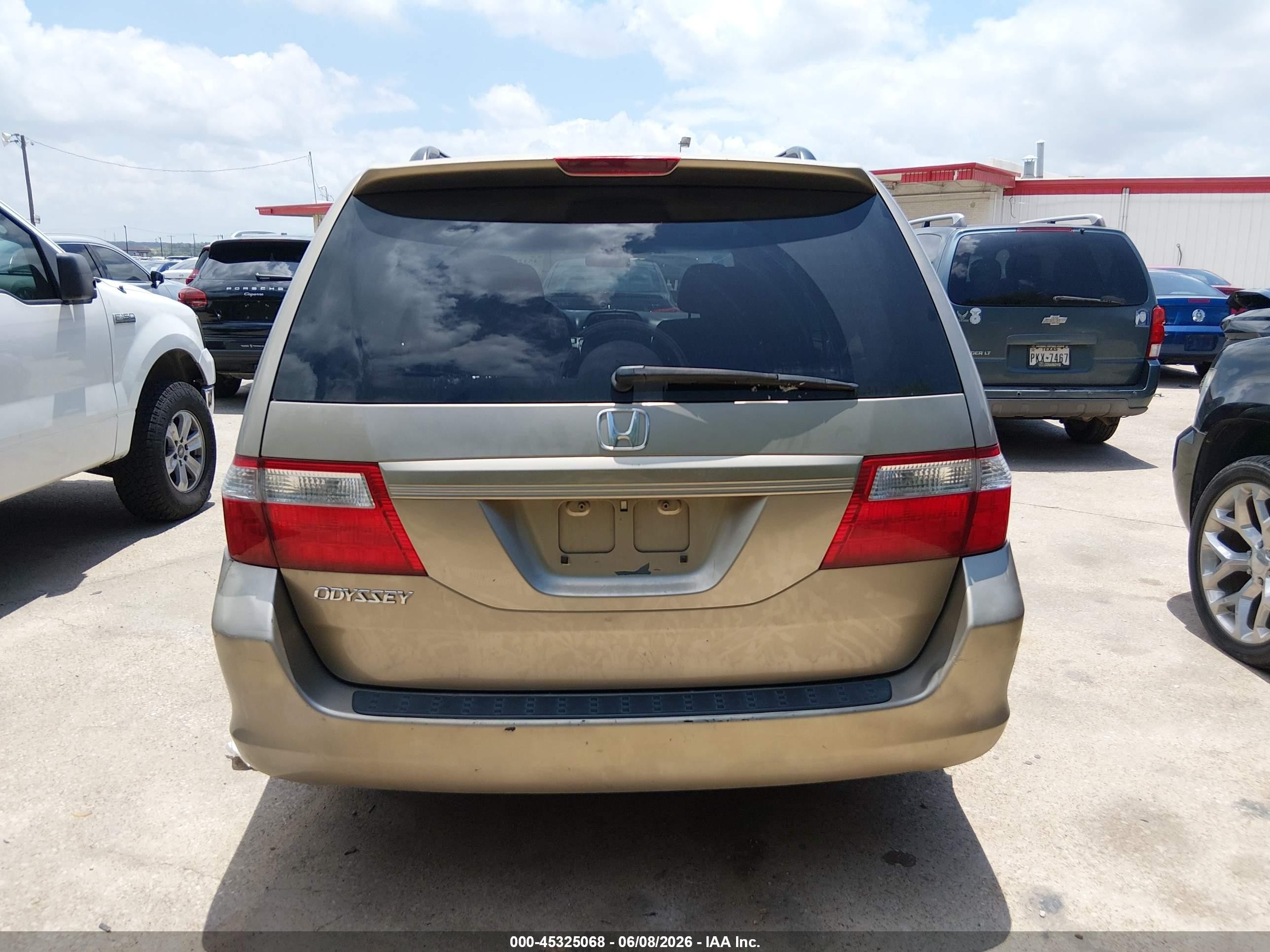2006 Honda Odyssey Ex Beige vin: 5FNRL38416B039844