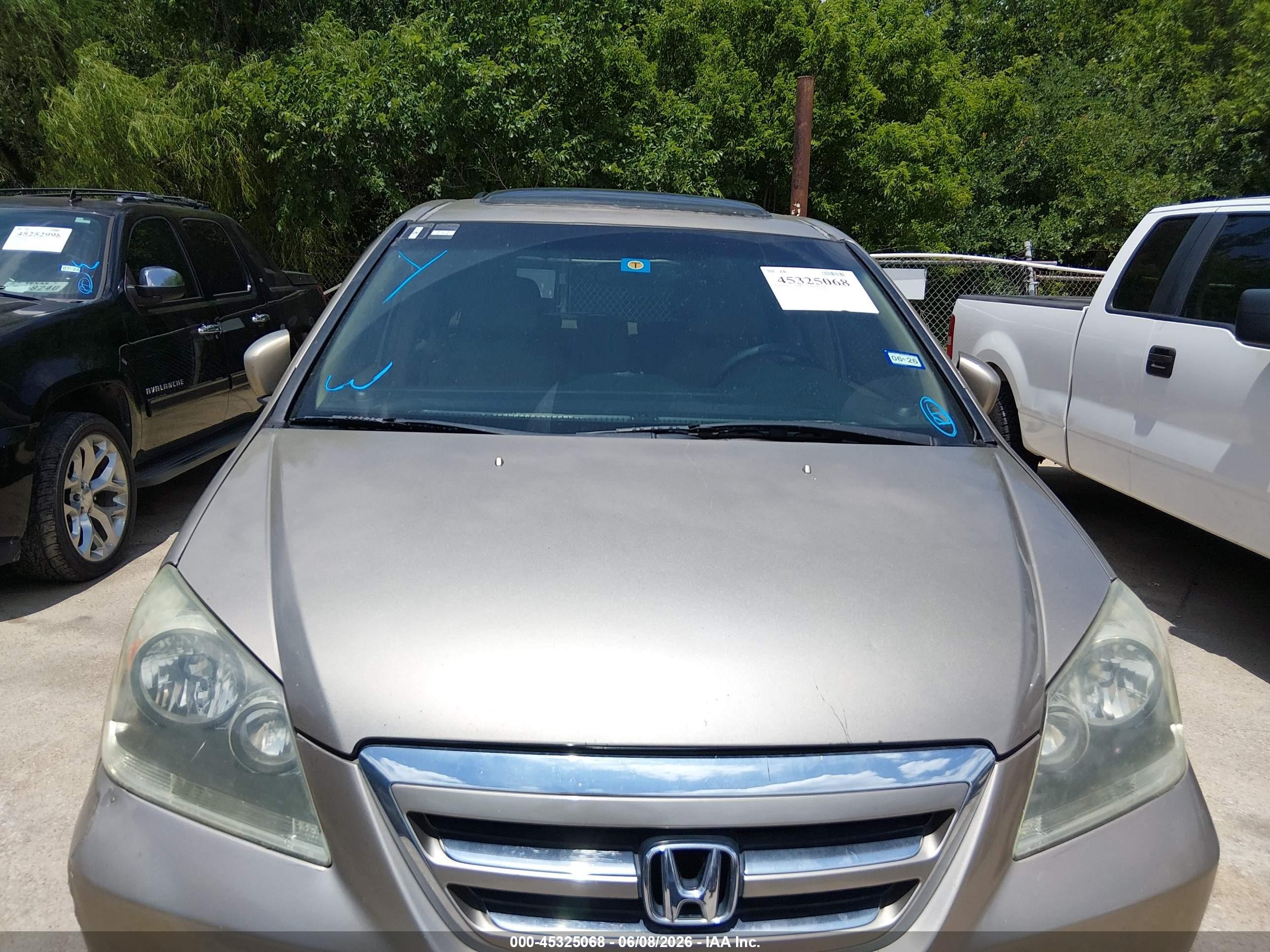 2006 Honda Odyssey Ex Beige vin: 5FNRL38416B039844
