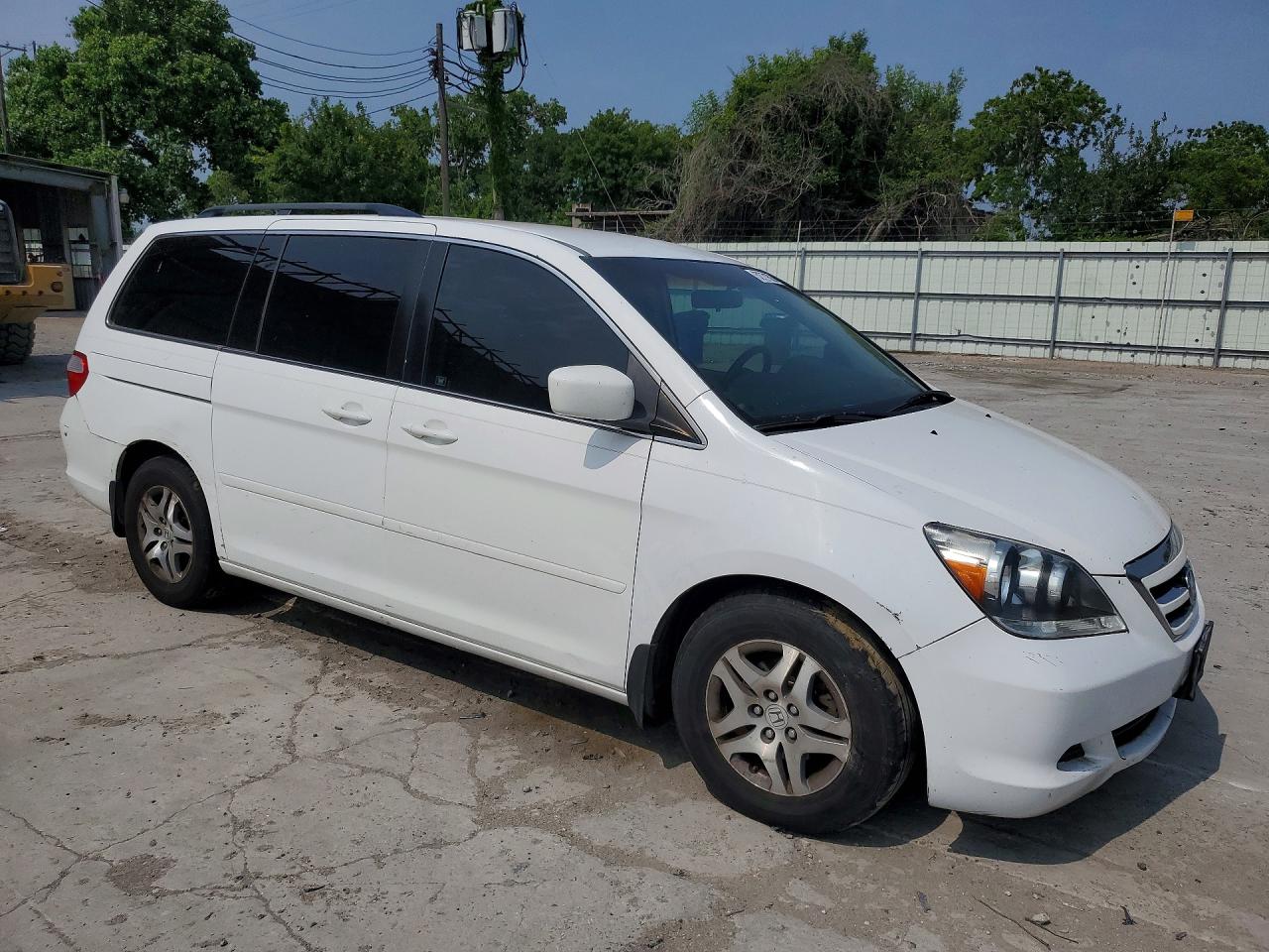 2007 Honda Odyssey Ex White vin: 5FNRL38417B013214
