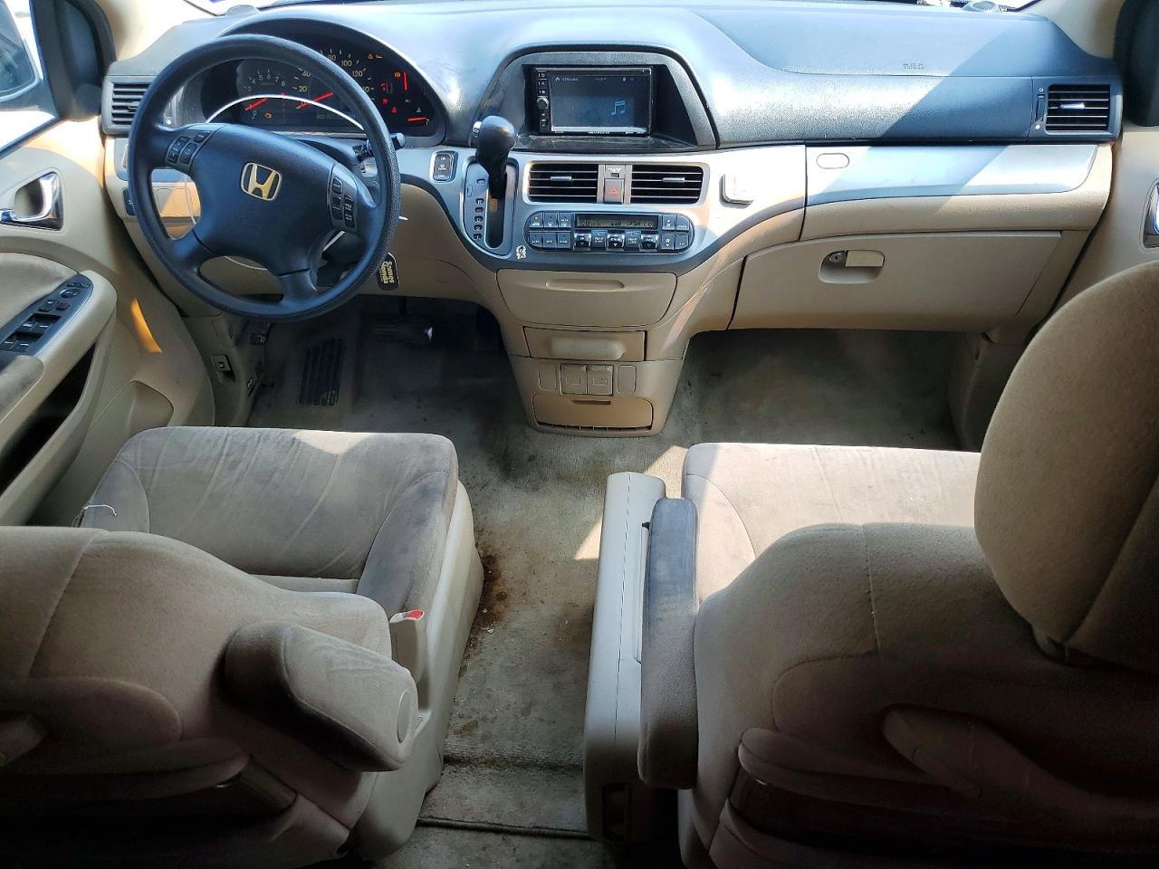 2007 Honda Odyssey Ex White vin: 5FNRL38417B013214