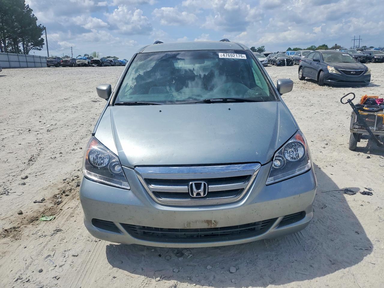 2007 Honda Odyssey Ex Серебряный vin: 5FNRL38417B025315