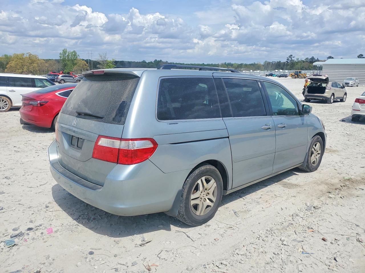 2007 Honda Odyssey Ex Серебряный vin: 5FNRL38417B025315