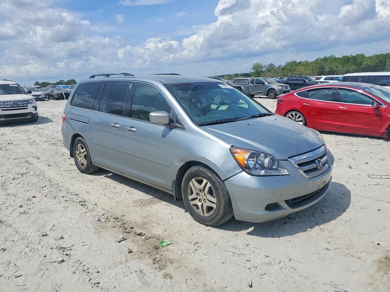 2007 Honda Odyssey Ex Серебряный vin: 5FNRL38417B025315