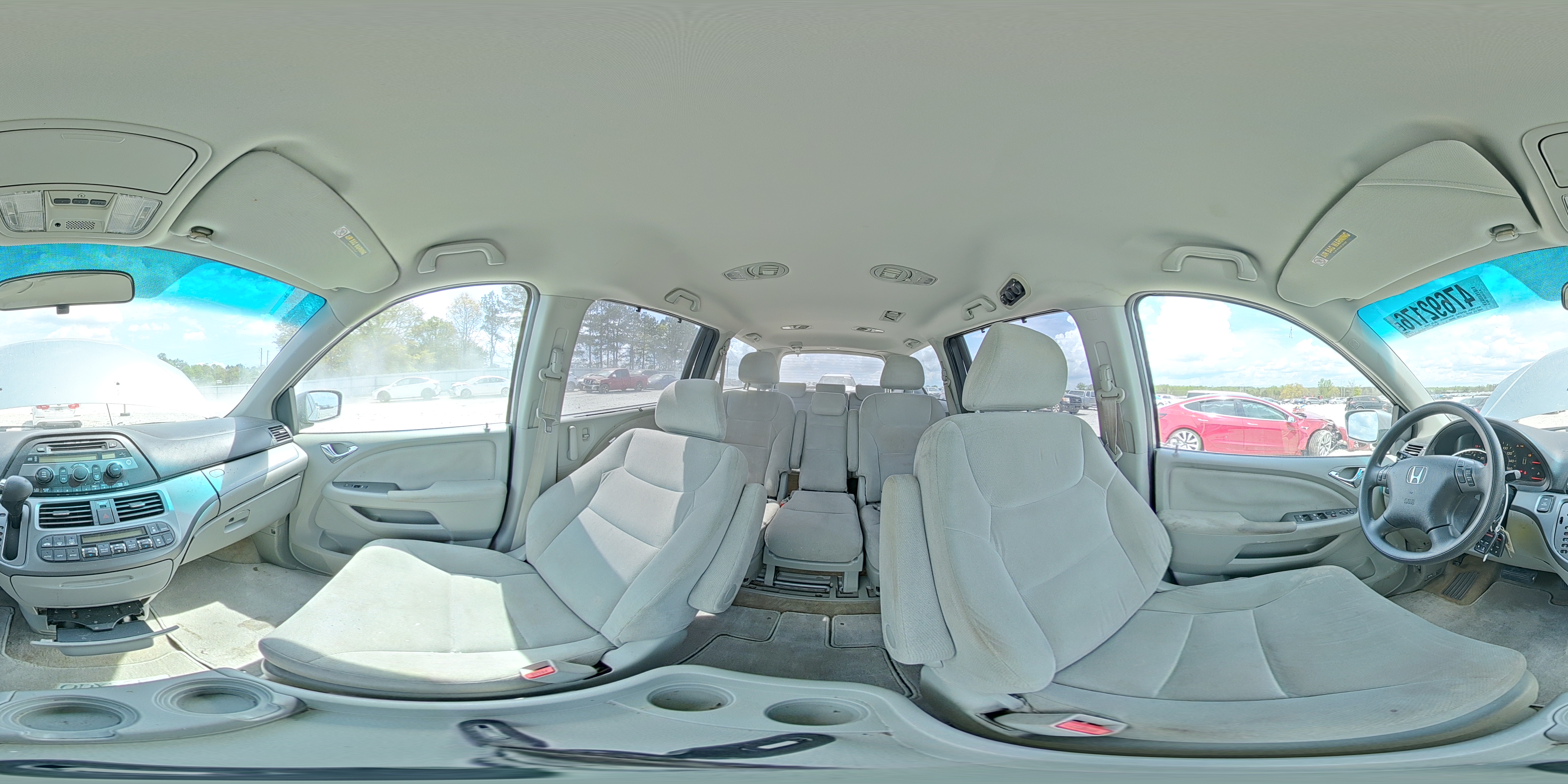 2007 Honda Odyssey Ex Серебряный vin: 5FNRL38417B025315