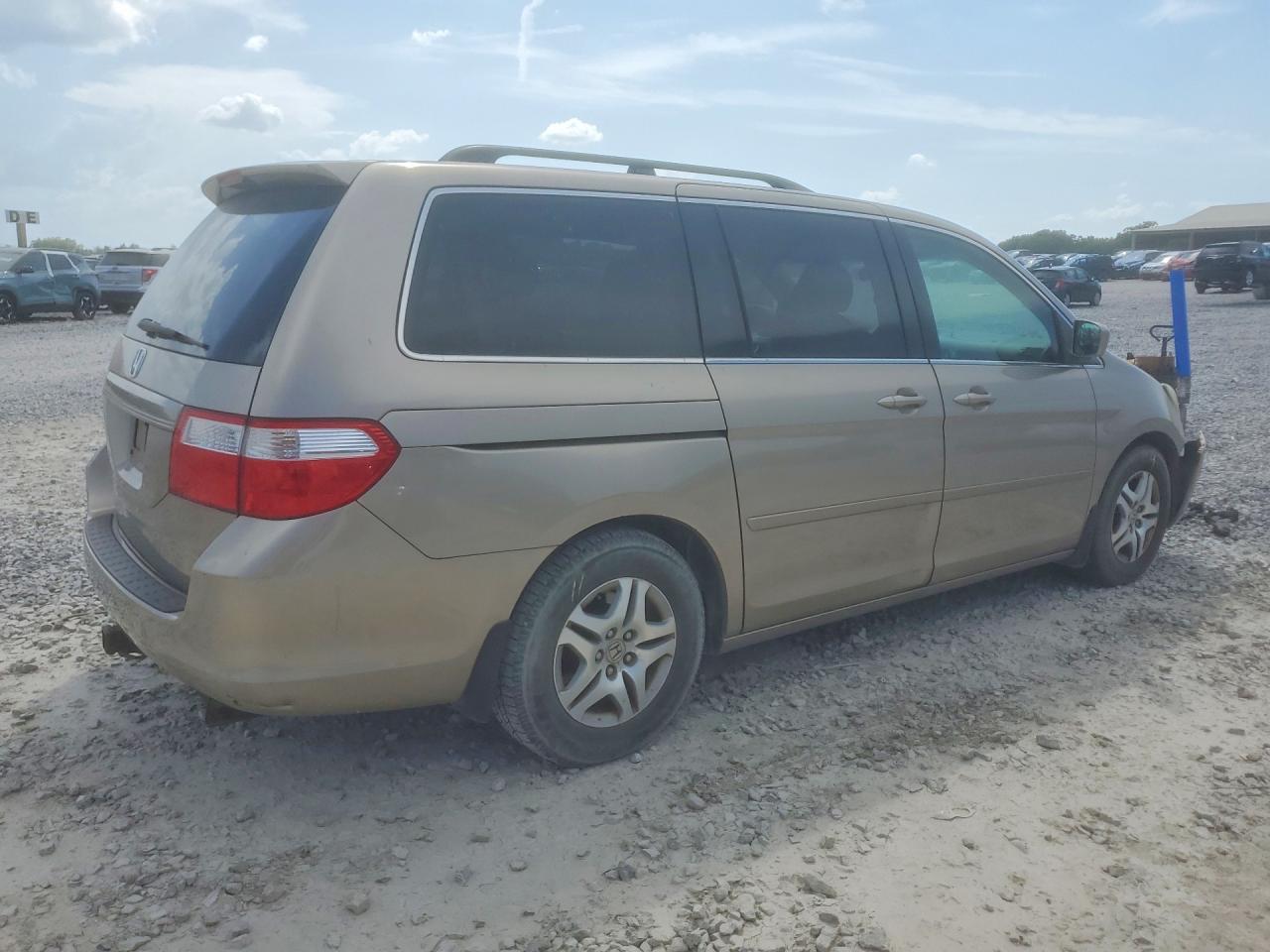 2007 Honda Odyssey Ex Beige vin: 5FNRL38417B046553