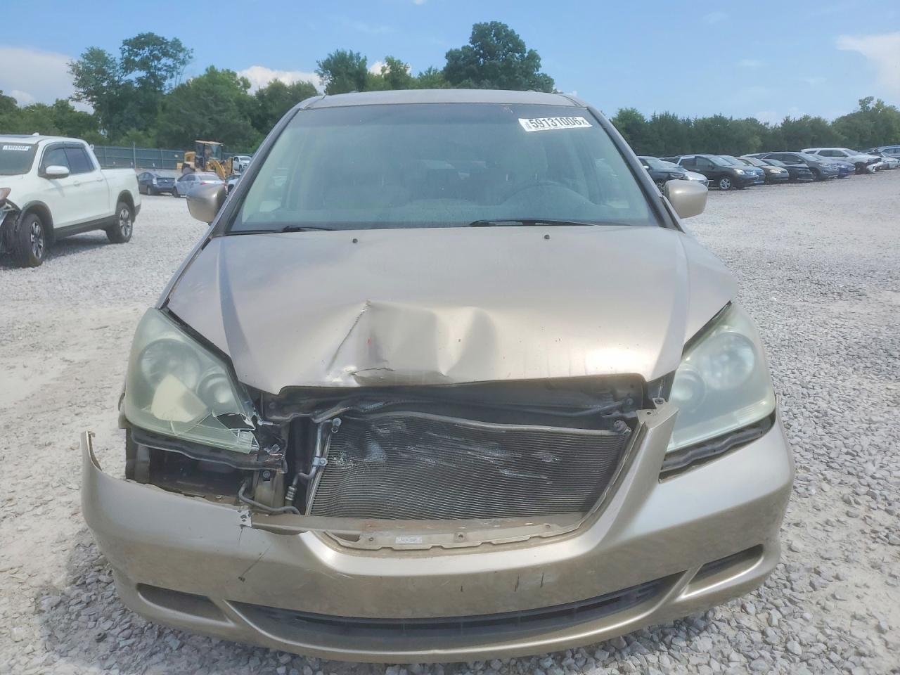 2007 Honda Odyssey Ex Beige vin: 5FNRL38417B046553