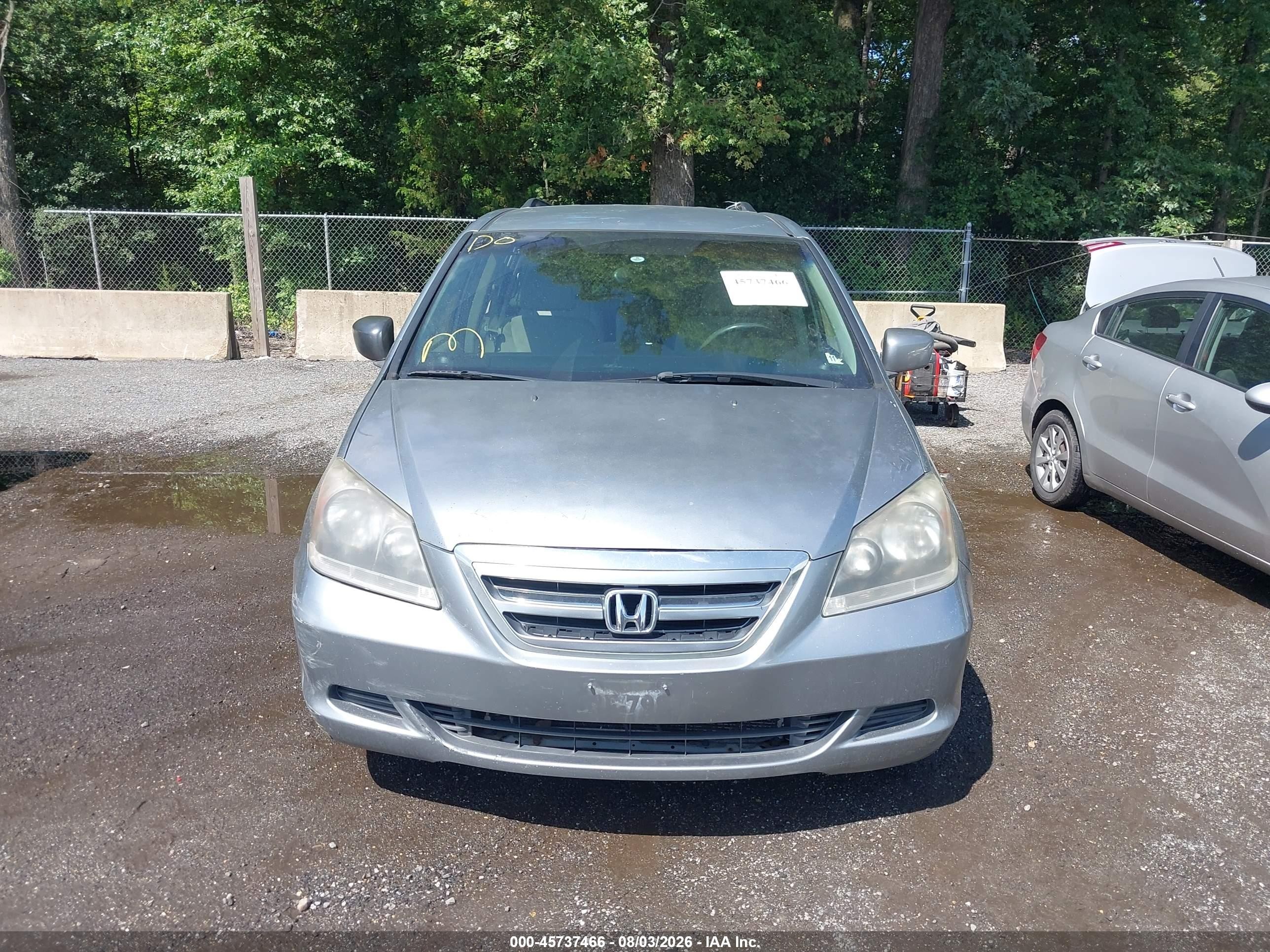 2007 Honda Odyssey Ex Blue vin: 5FNRL38417B078211