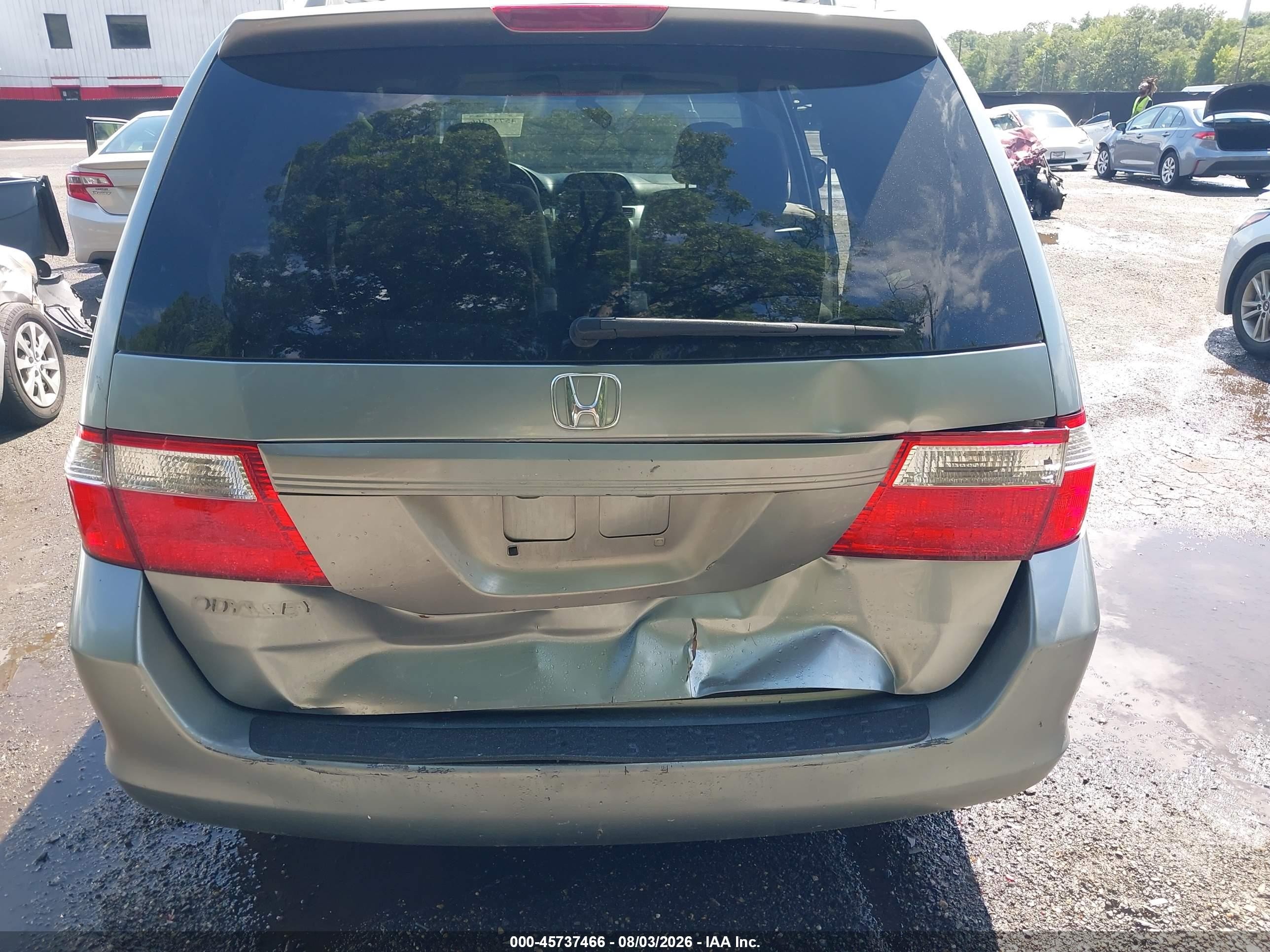 2007 Honda Odyssey Ex Blue vin: 5FNRL38417B078211