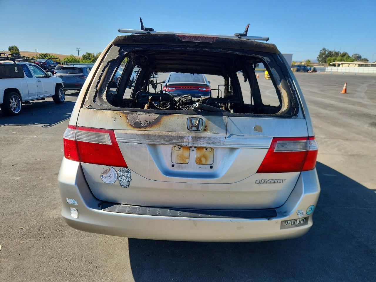 2007 Honda Odyssey Ex Серебряный vin: 5FNRL38417B095011