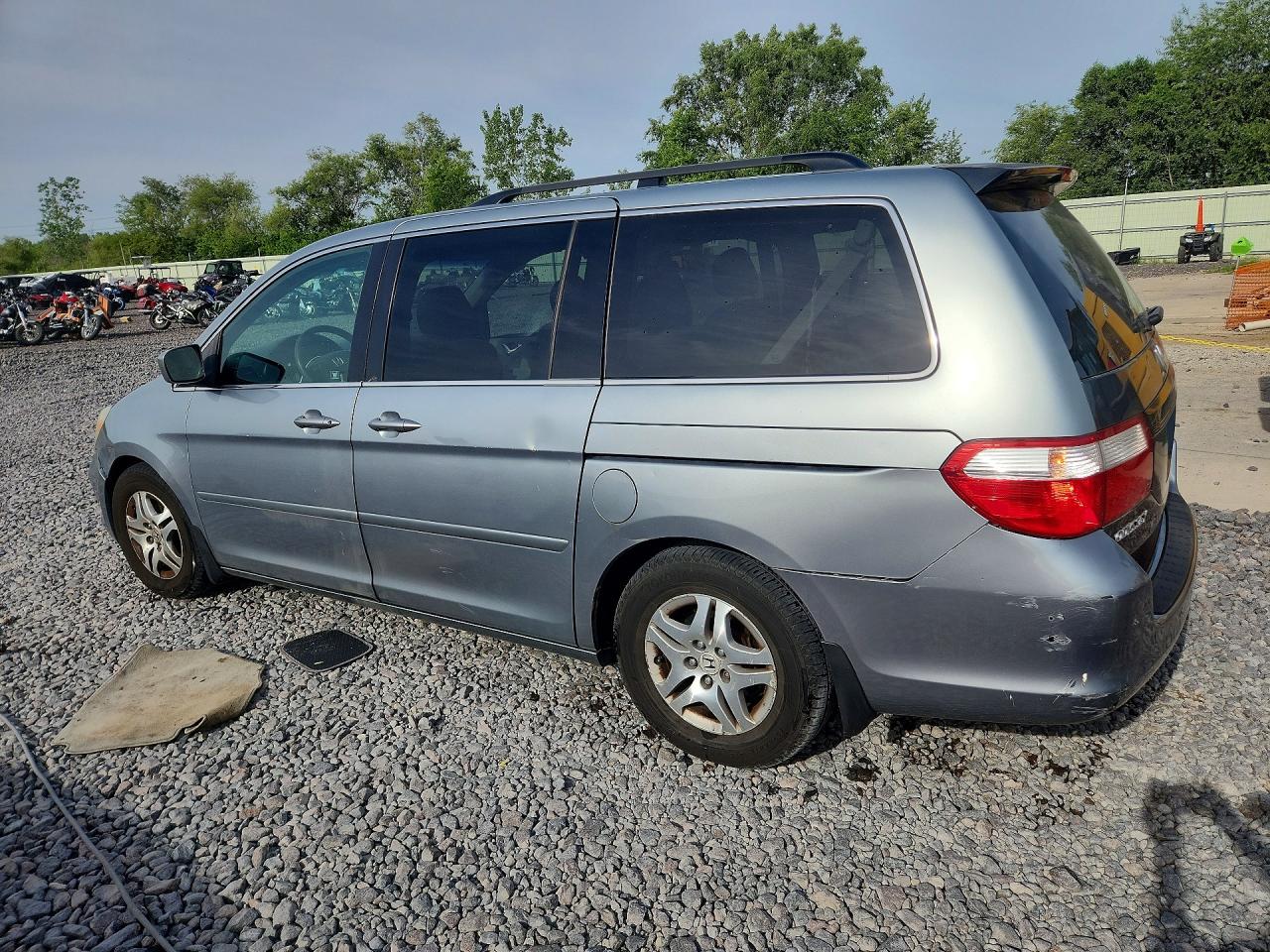 2007 Honda Odyssey Ex Blue vin: 5FNRL38417B135670