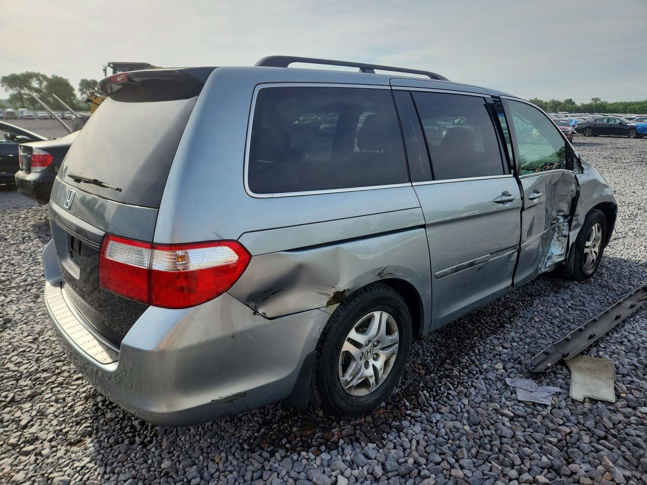 2007 Honda Odyssey Ex Blue vin: 5FNRL38417B135670