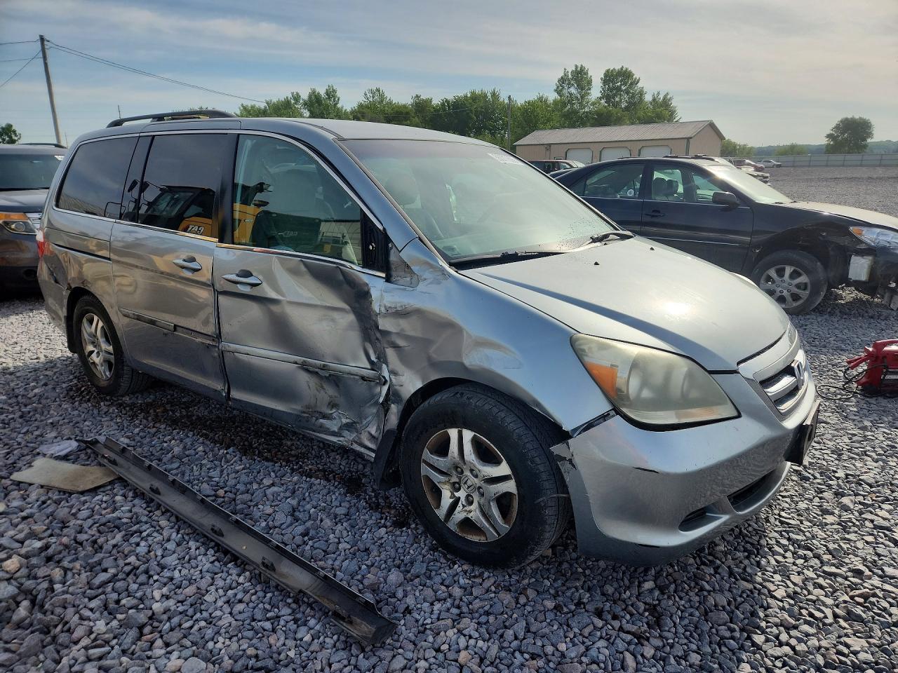 2007 Honda Odyssey Ex Blue vin: 5FNRL38417B135670