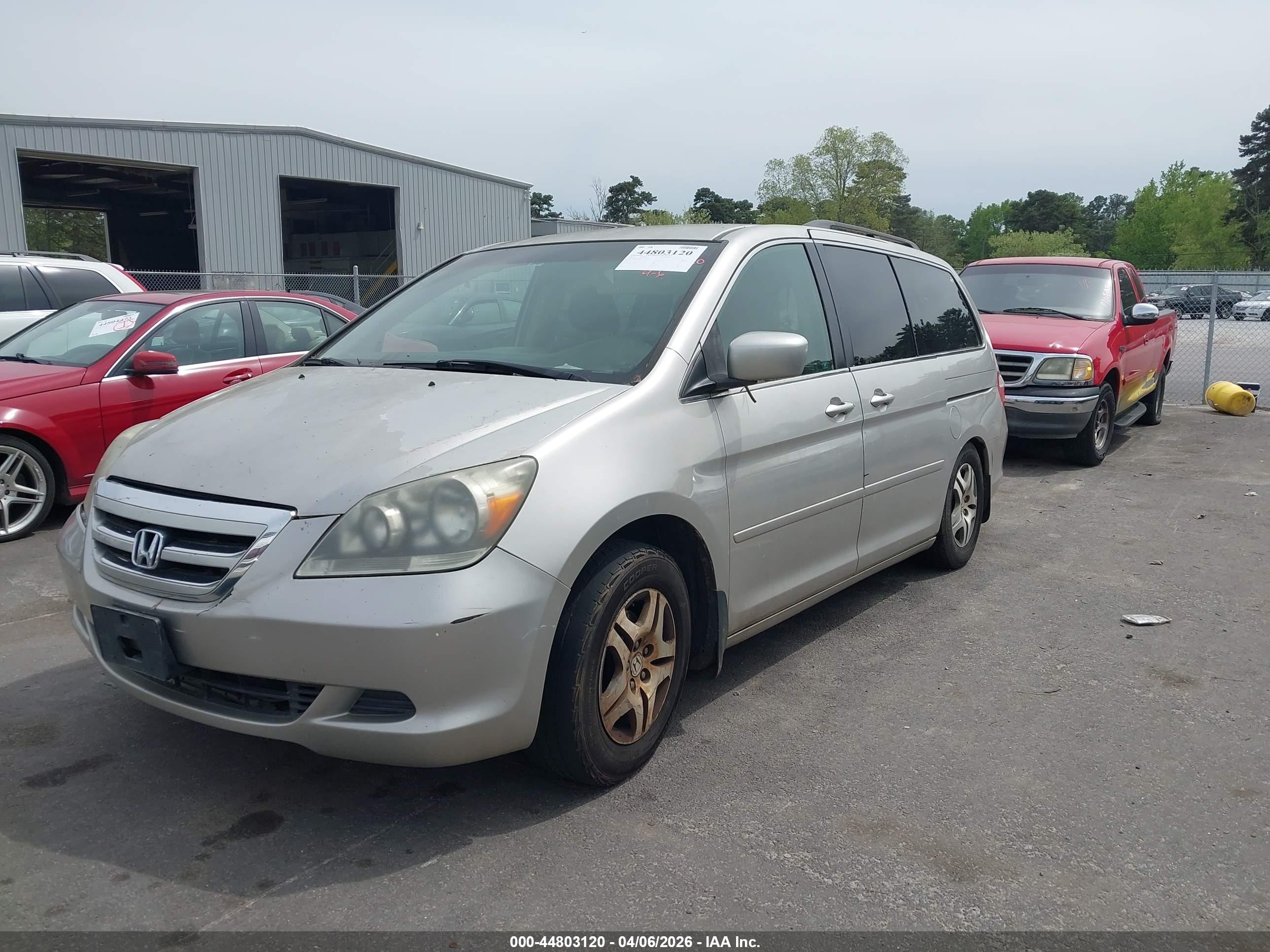 2007 Honda Odyssey Ex Silver vin: 5FNRL38417B411670