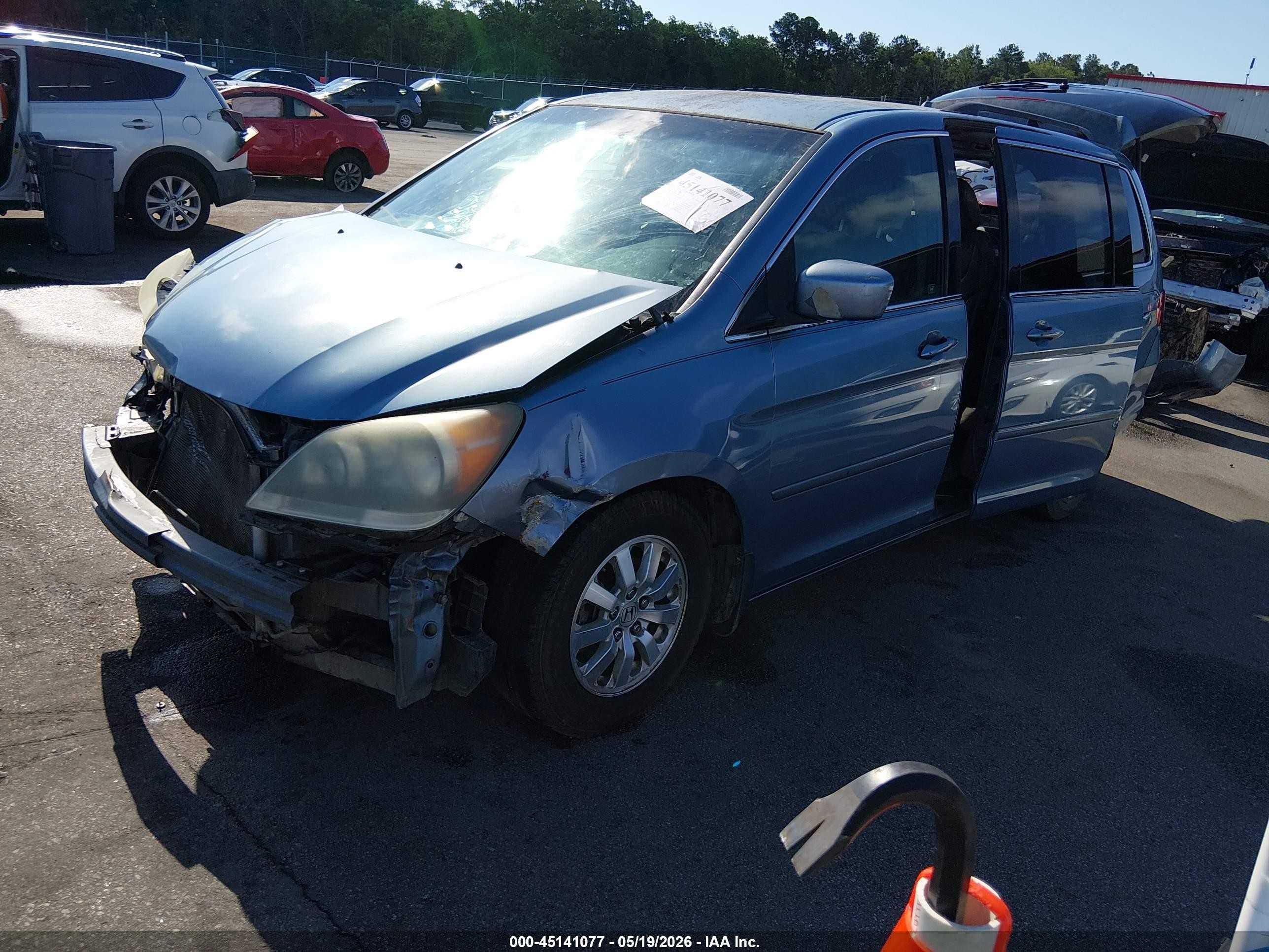 2008 Honda Odyssey Ex Синий vin: 5FNRL38418B059188