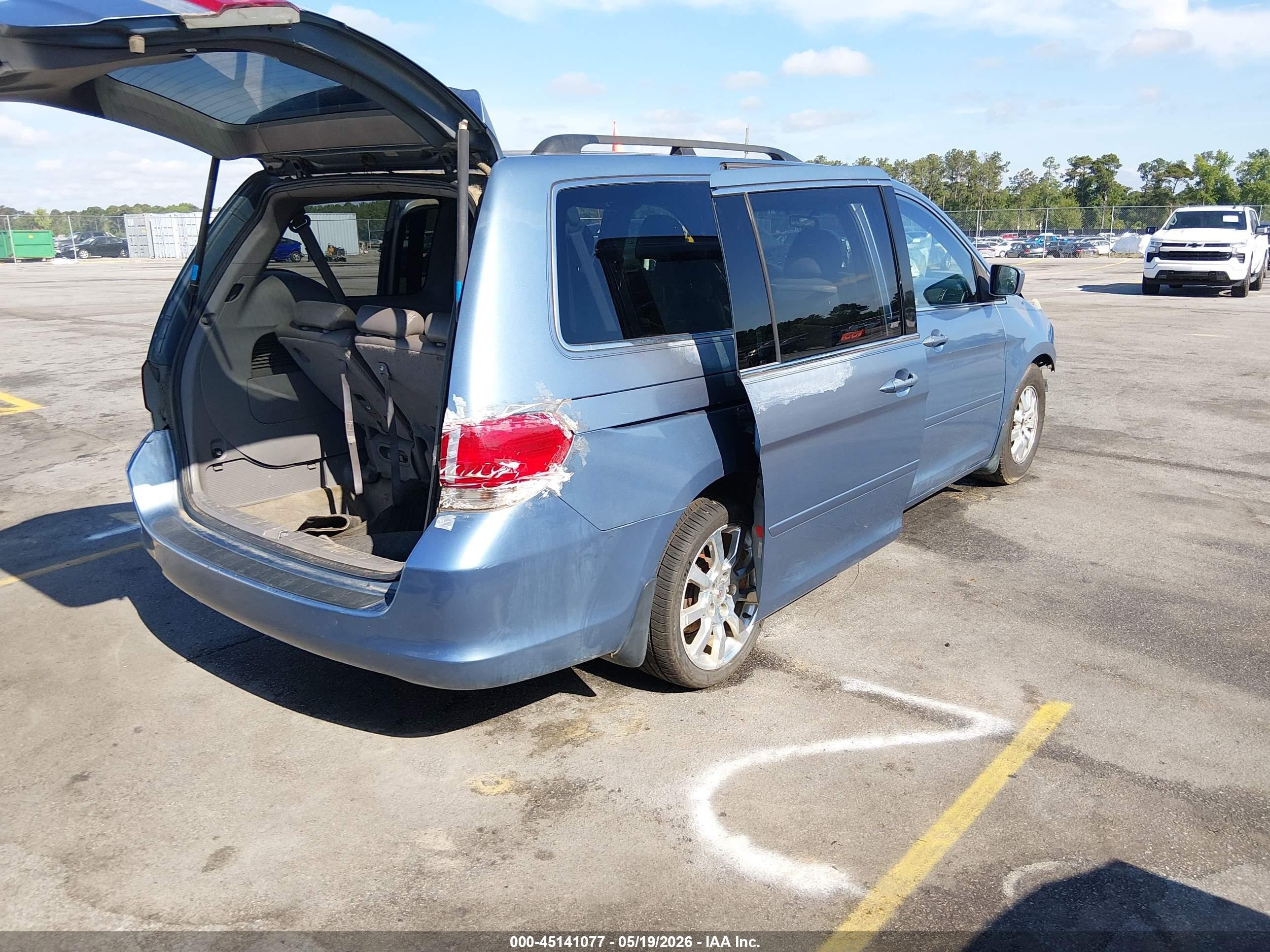 2008 Honda Odyssey Ex Синий vin: 5FNRL38418B059188