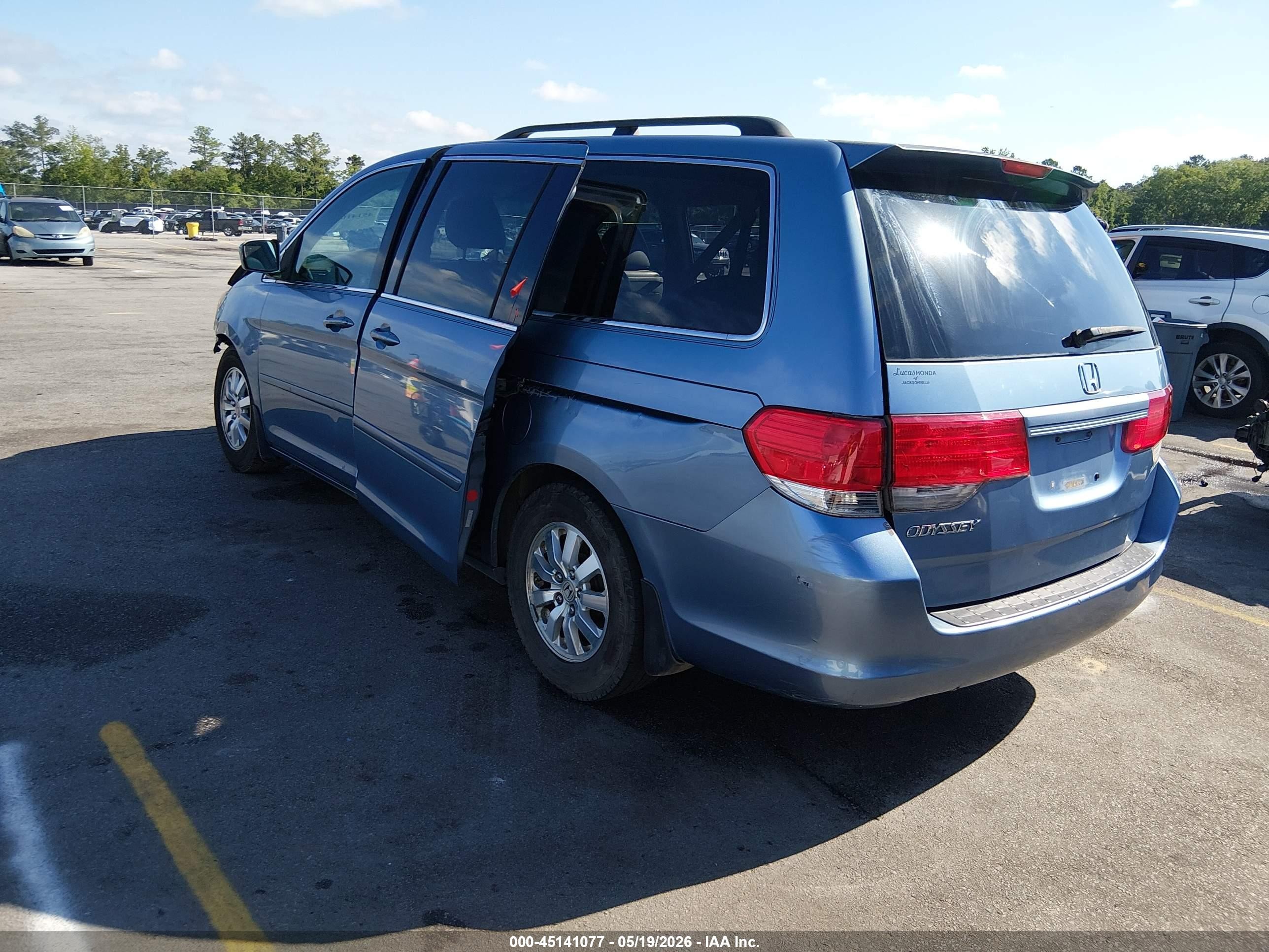 2008 Honda Odyssey Ex Синий vin: 5FNRL38418B059188