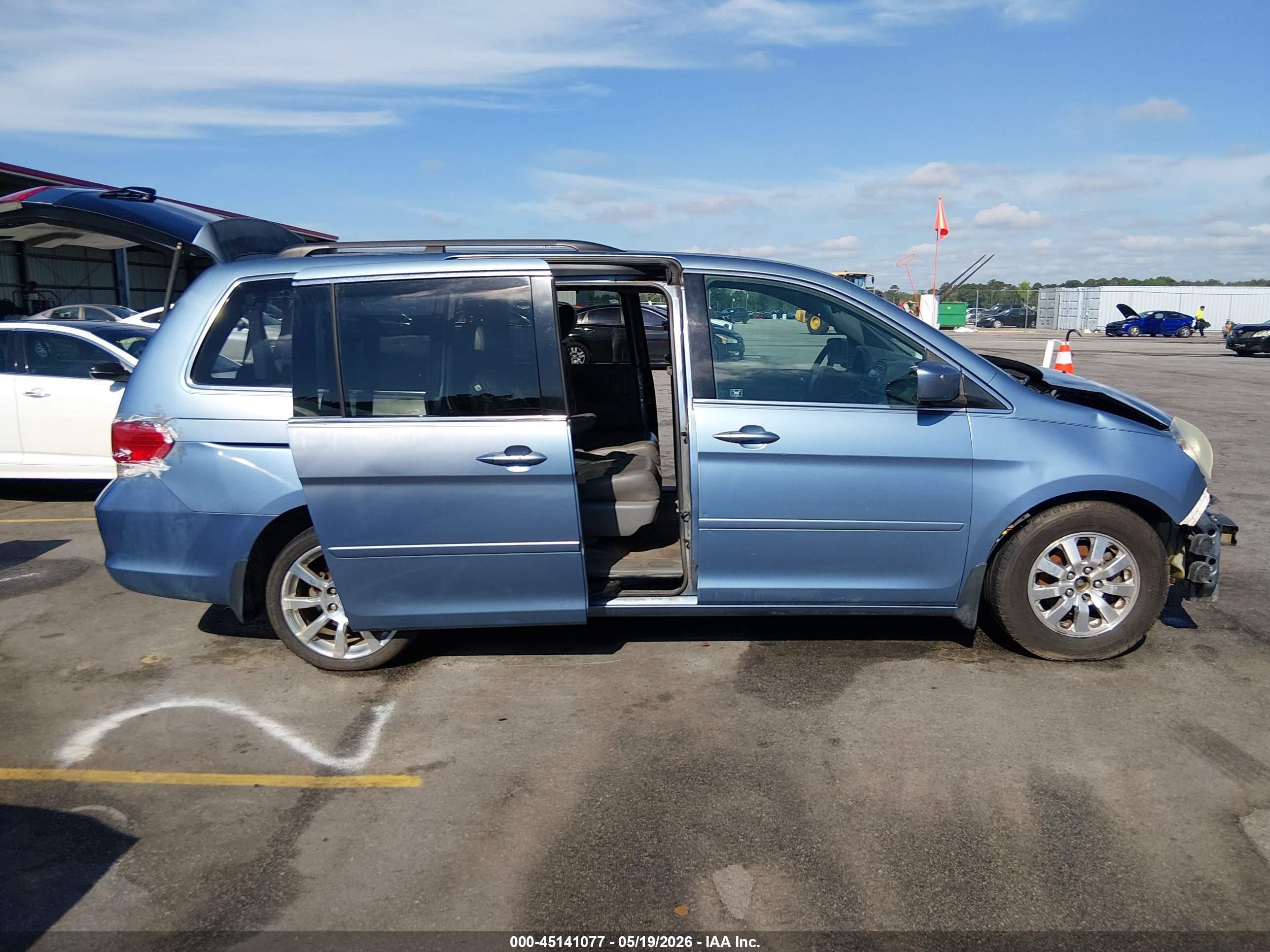 2008 Honda Odyssey Ex Синий vin: 5FNRL38418B059188