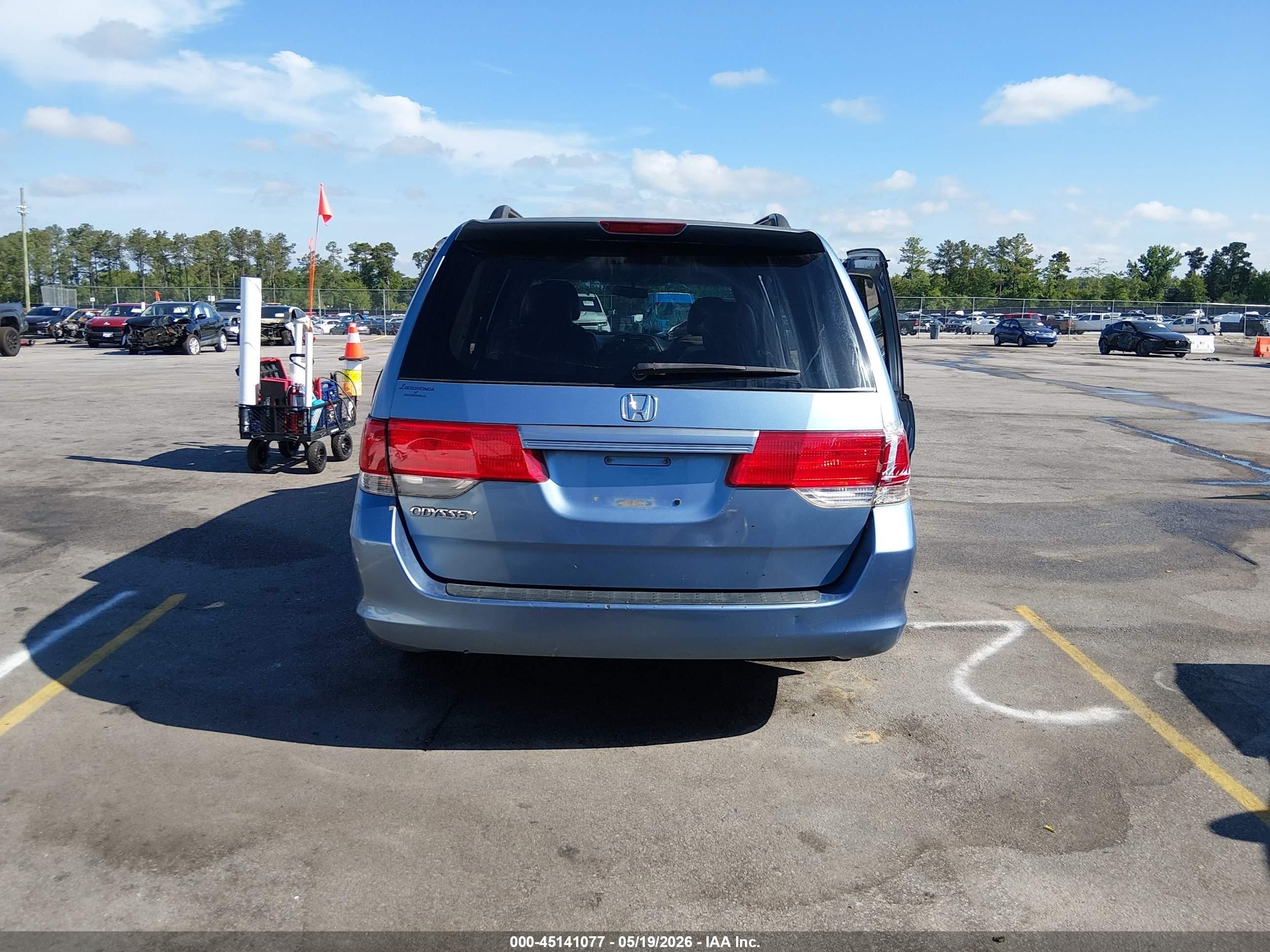 2008 Honda Odyssey Ex Синий vin: 5FNRL38418B059188
