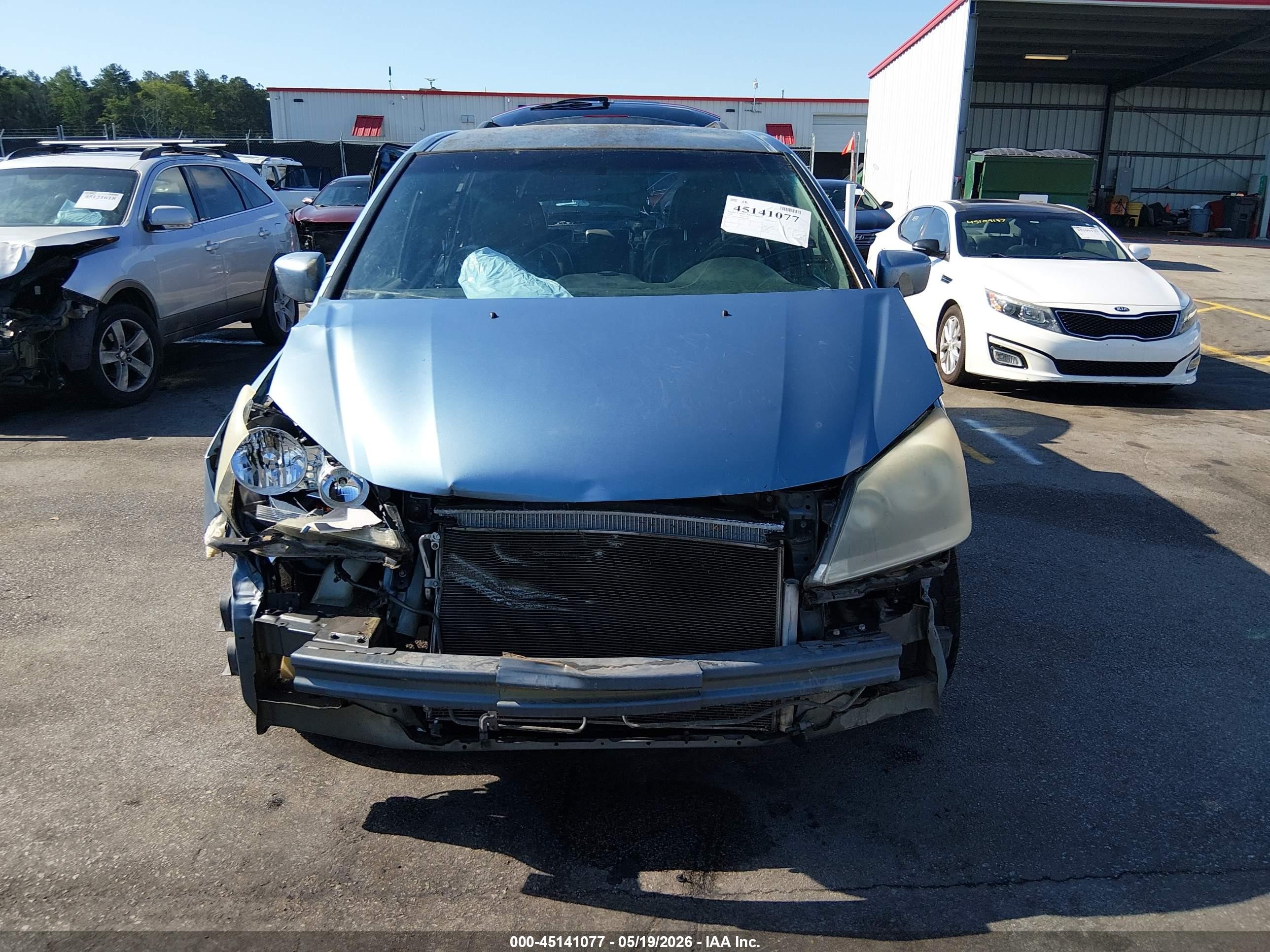 2008 Honda Odyssey Ex Синий vin: 5FNRL38418B059188