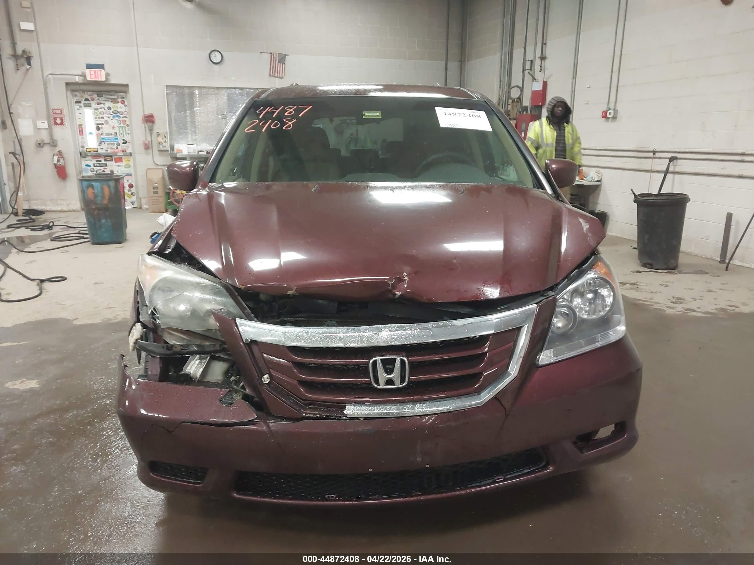 2008 Honda Odyssey Ex Red vin: 5FNRL38418B078906