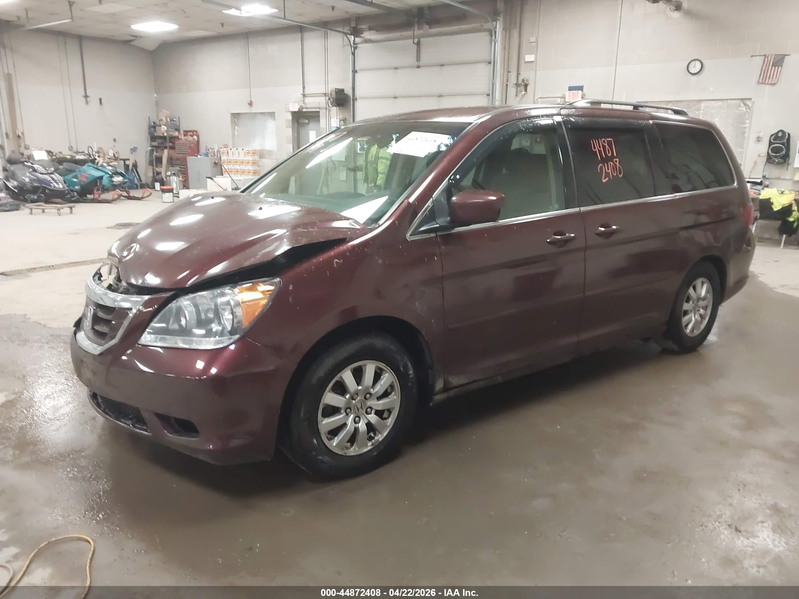 2008 Honda Odyssey Ex Red vin: 5FNRL38418B078906