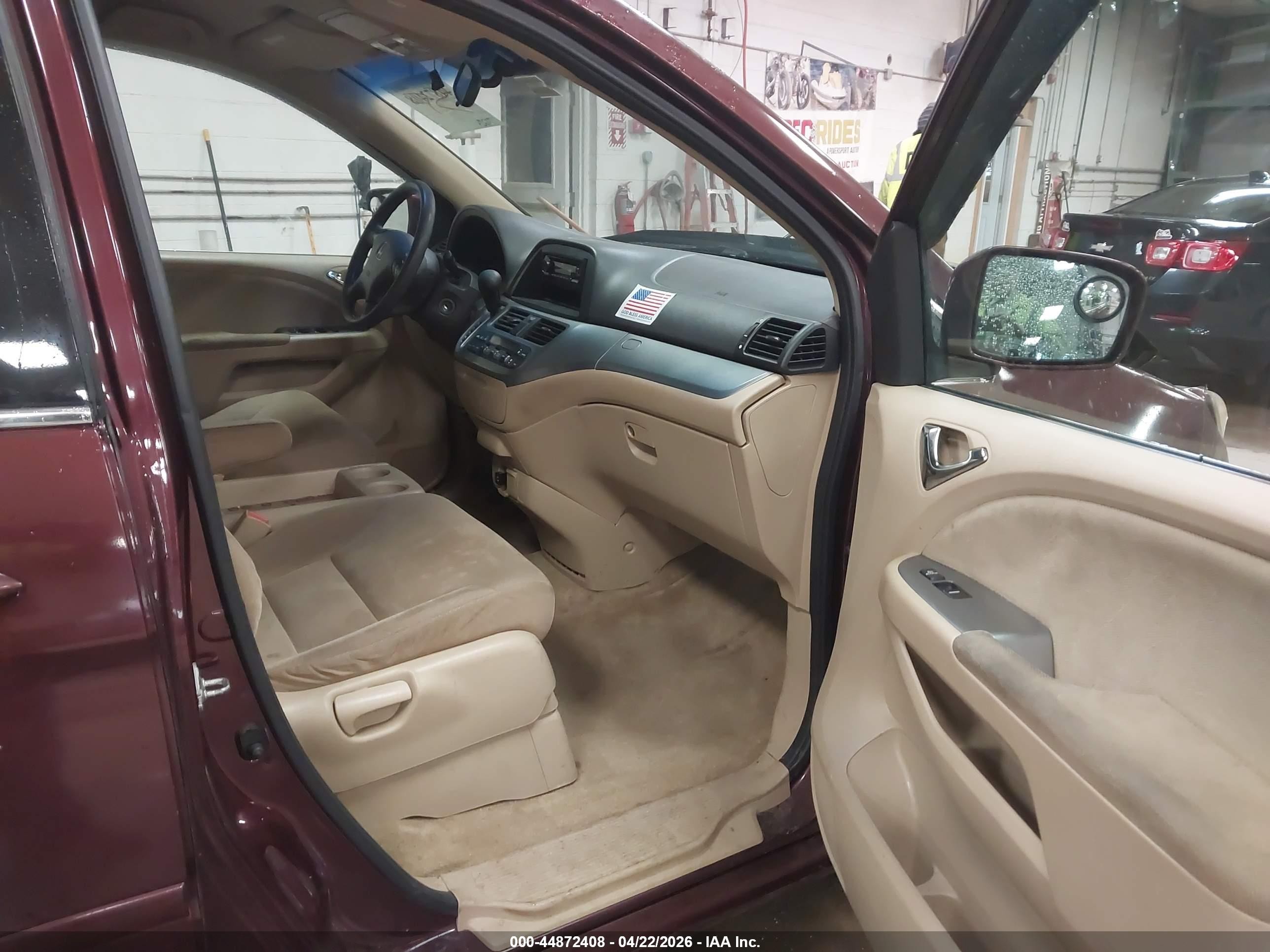 2008 Honda Odyssey Ex Red vin: 5FNRL38418B078906