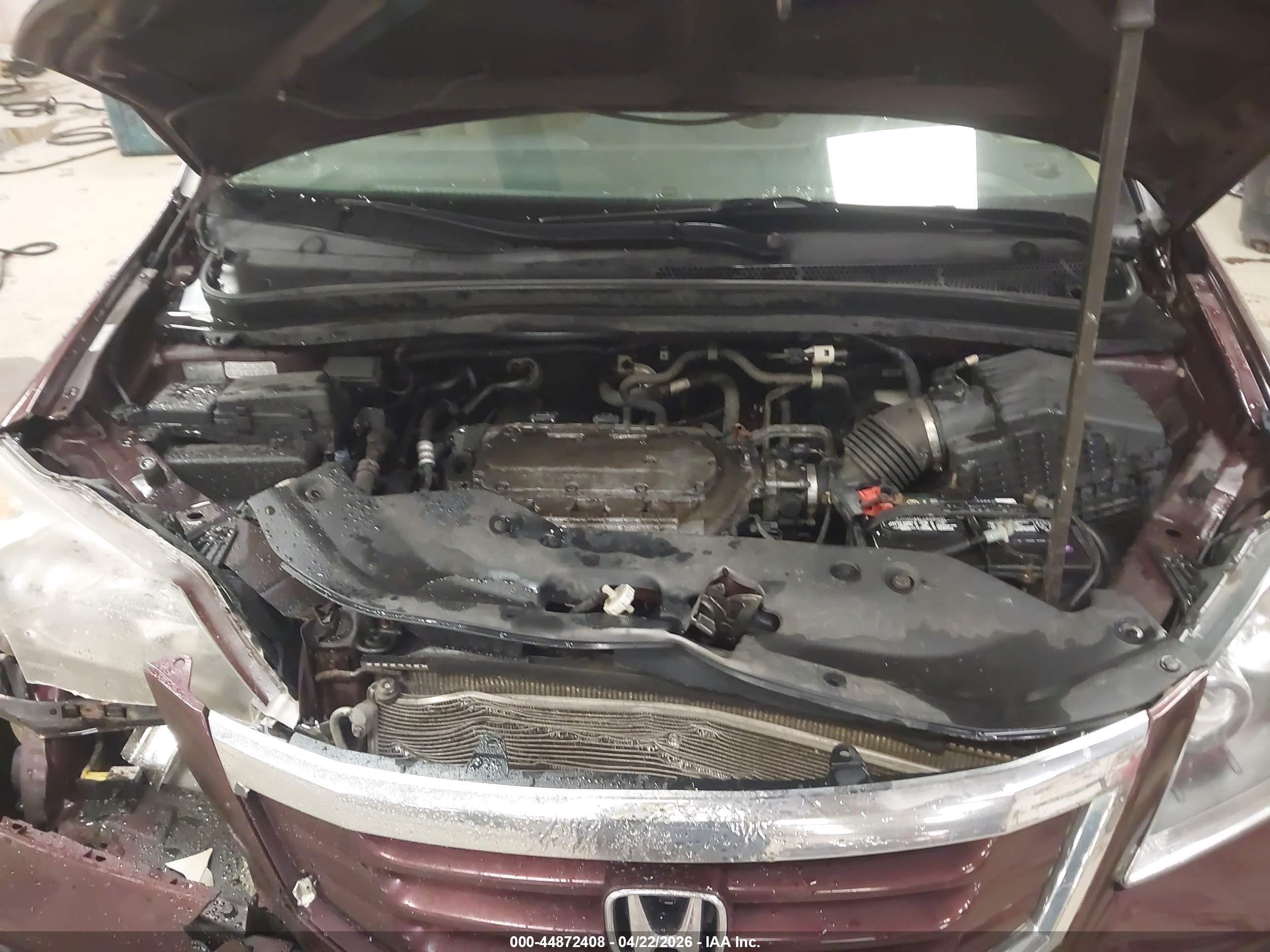 2008 Honda Odyssey Ex Red vin: 5FNRL38418B078906