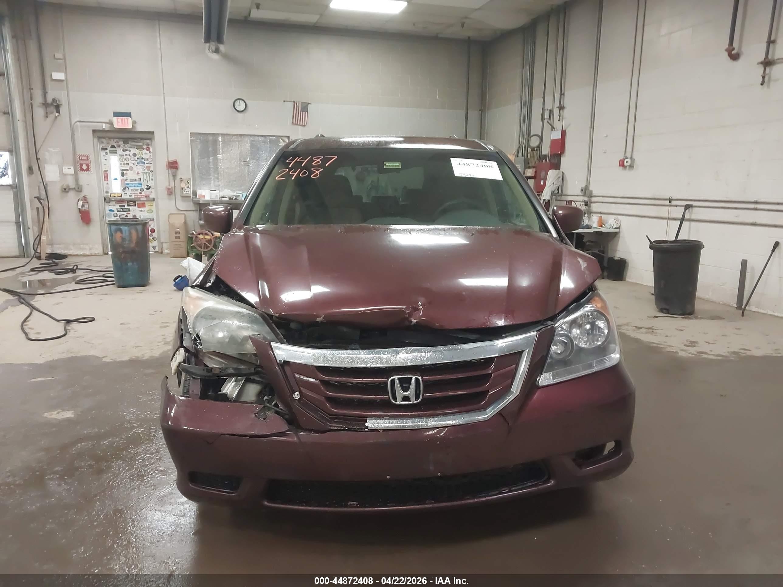 2008 Honda Odyssey Ex Red vin: 5FNRL38418B078906