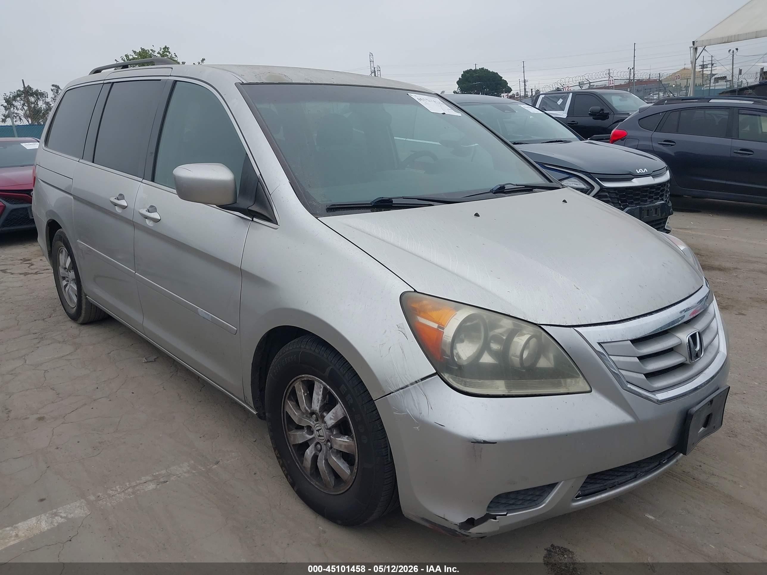 2009 Honda Odyssey Ex Gray vin: 5FNRL38419B038424