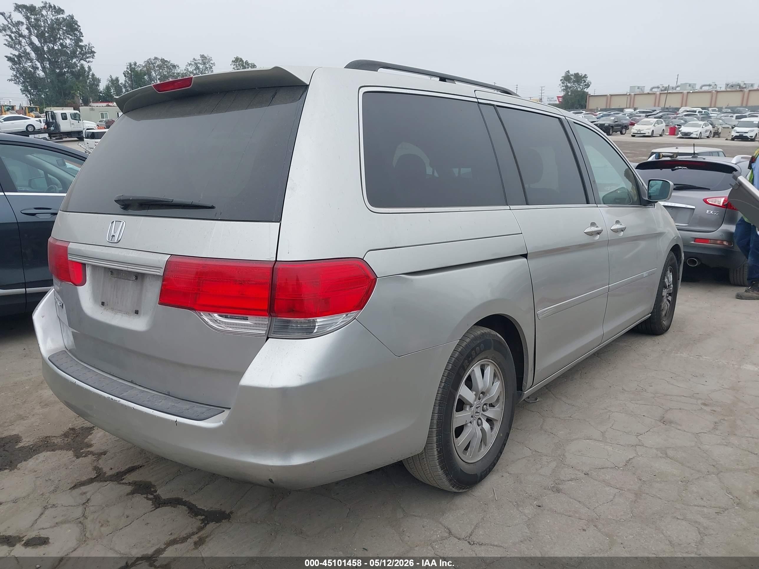 2009 Honda Odyssey Ex Gray vin: 5FNRL38419B038424