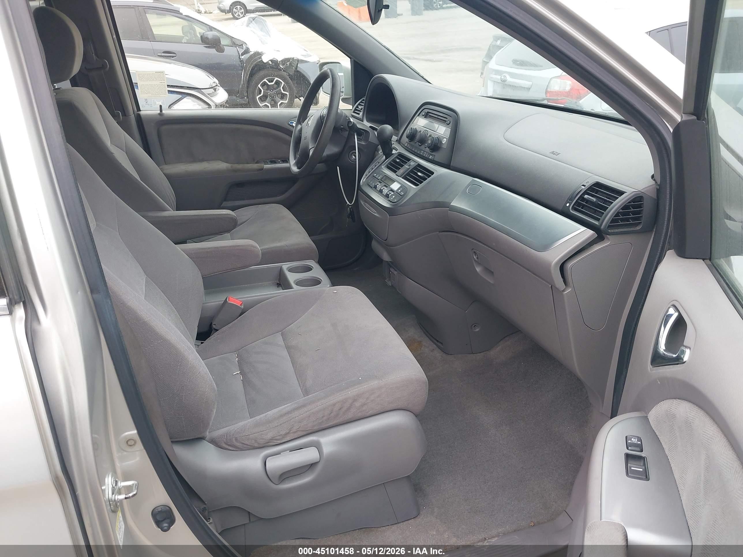 2009 Honda Odyssey Ex Gray vin: 5FNRL38419B038424
