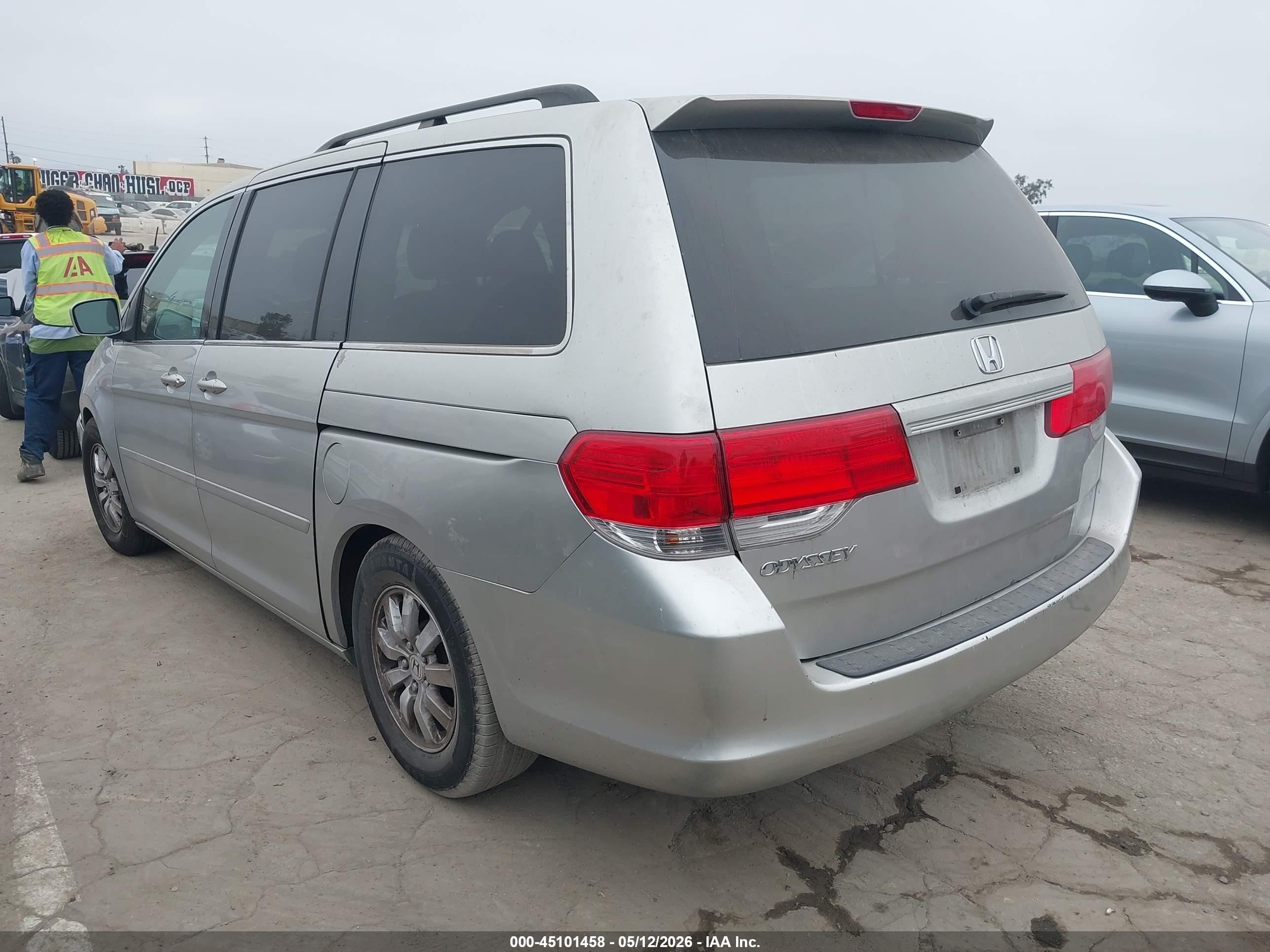 2009 Honda Odyssey Ex Gray vin: 5FNRL38419B038424