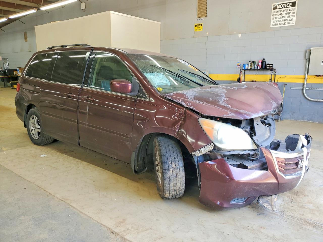 2009 Honda Odyssey Ex Burgundy vin: 5FNRL38419B402809
