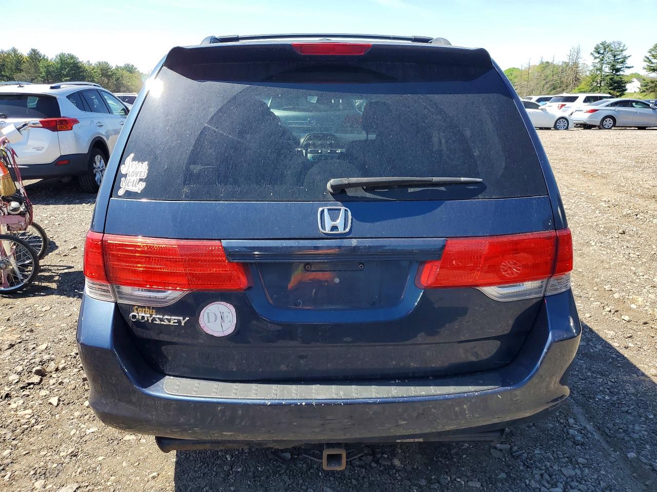 2009 Honda Odyssey Ex Blue vin: 5FNRL38419B408562