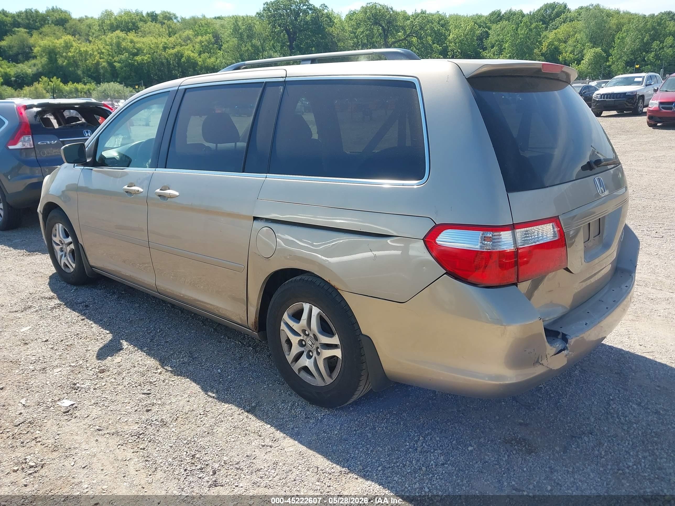 2005 Honda Odyssey Ex Gold vin: 5FNRL38425B401064