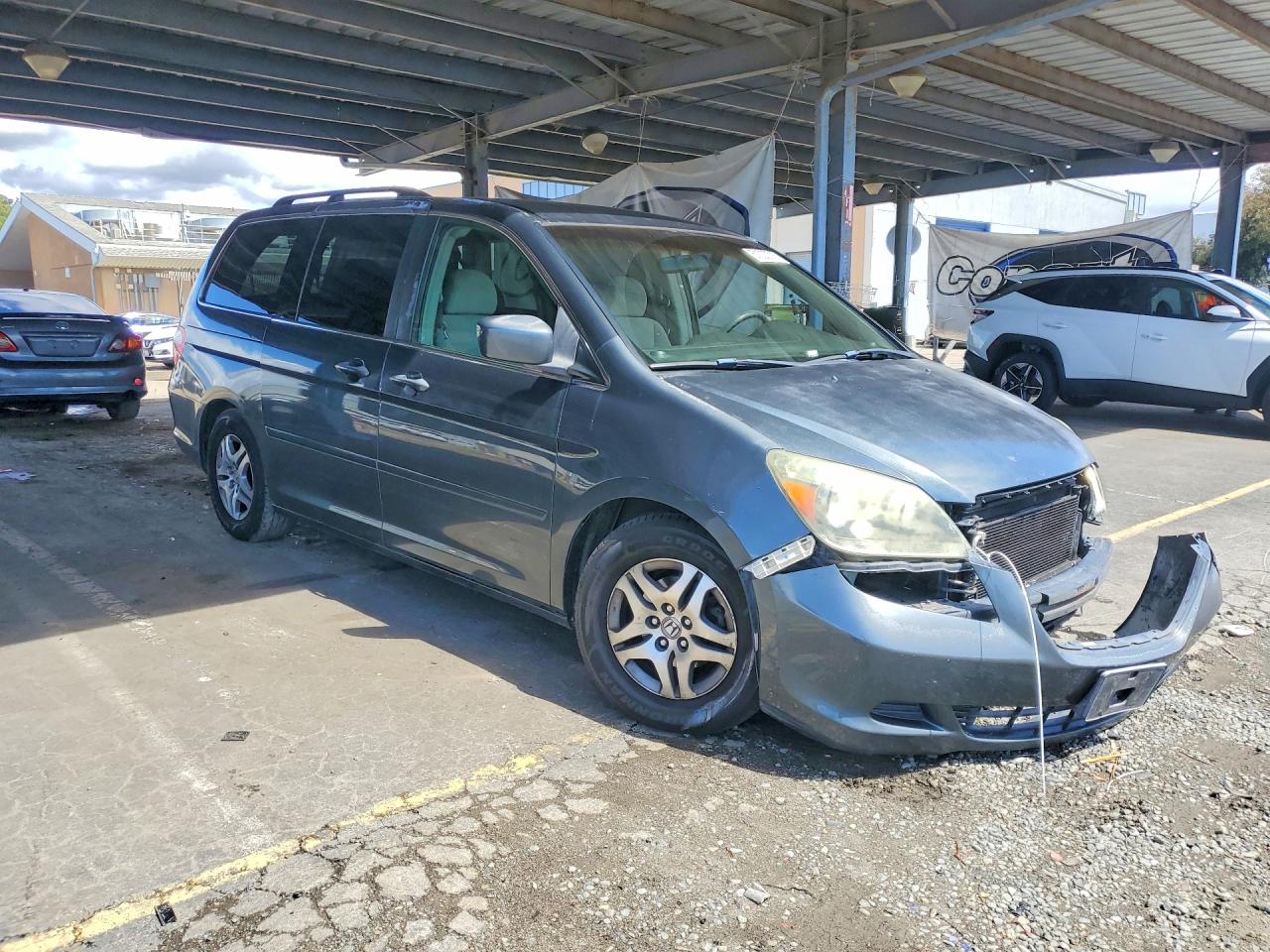 2005 Honda Odyssey Ex Серый vin: 5FNRL38425B408029