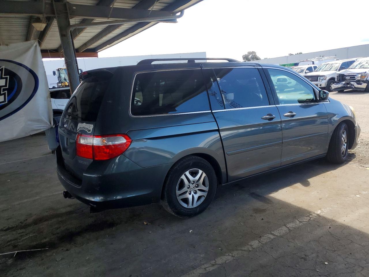 2005 Honda Odyssey Ex Серый vin: 5FNRL38425B408029