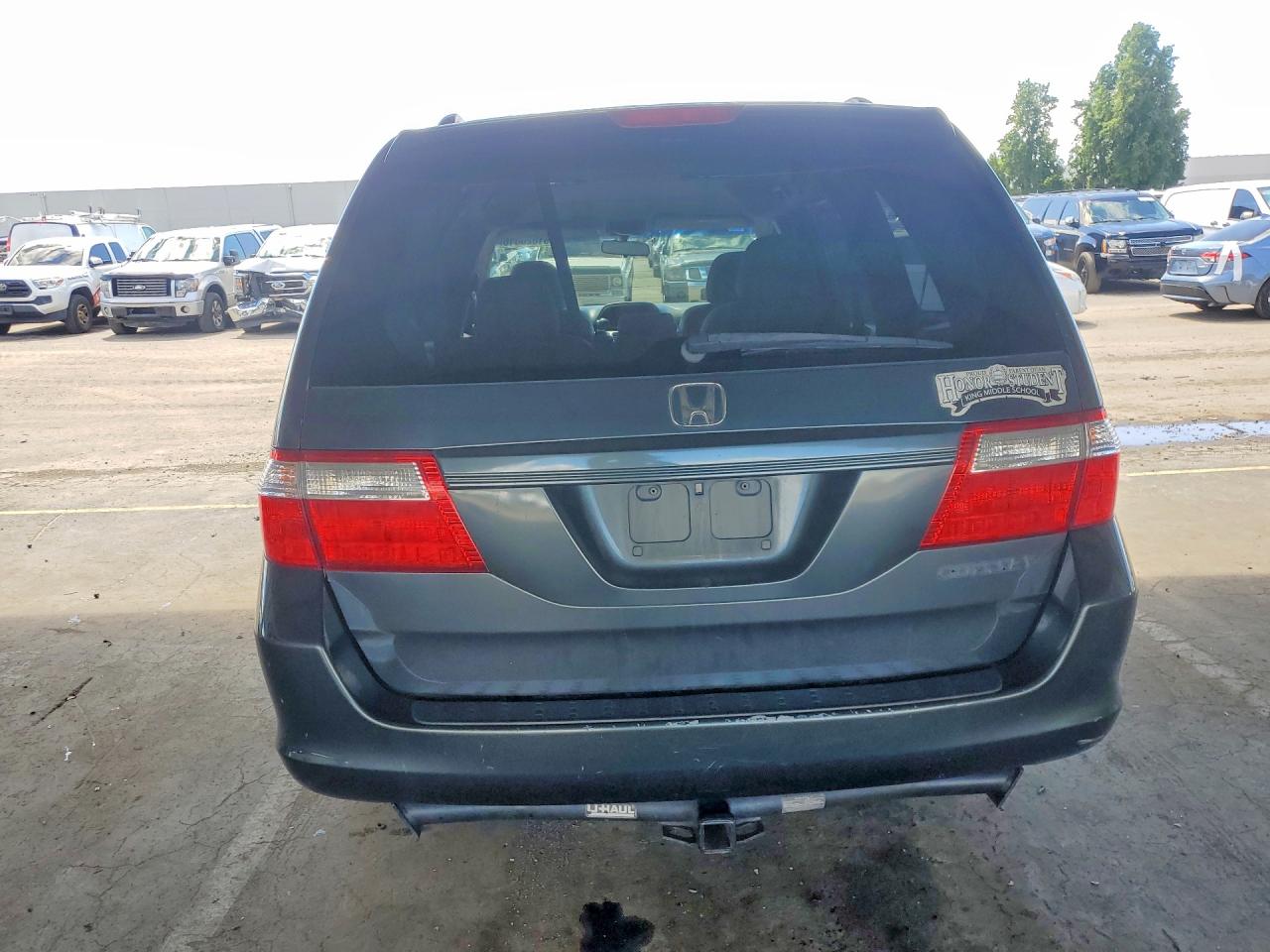2005 Honda Odyssey Ex Серый vin: 5FNRL38425B408029