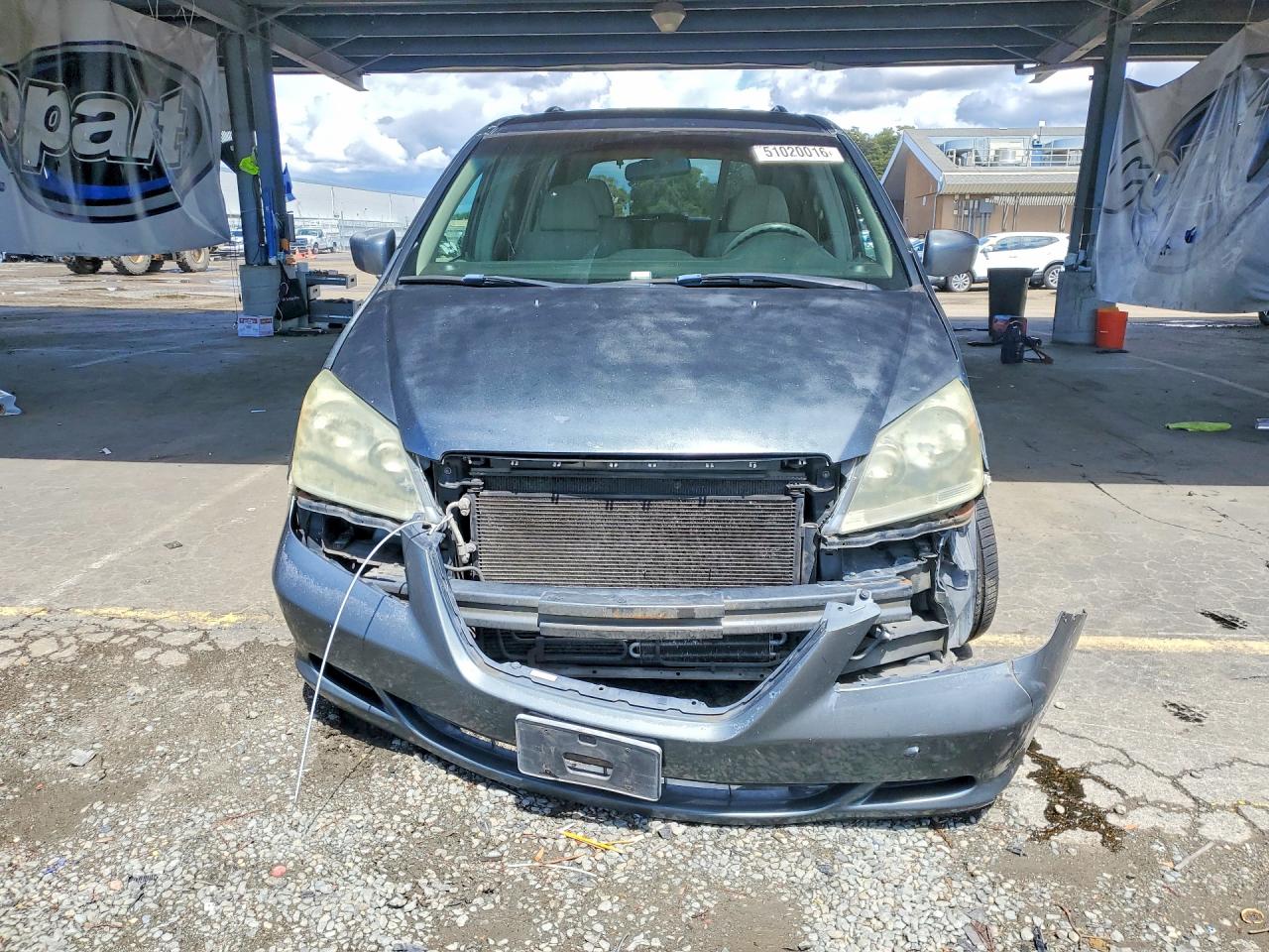 2005 Honda Odyssey Ex Серый vin: 5FNRL38425B408029